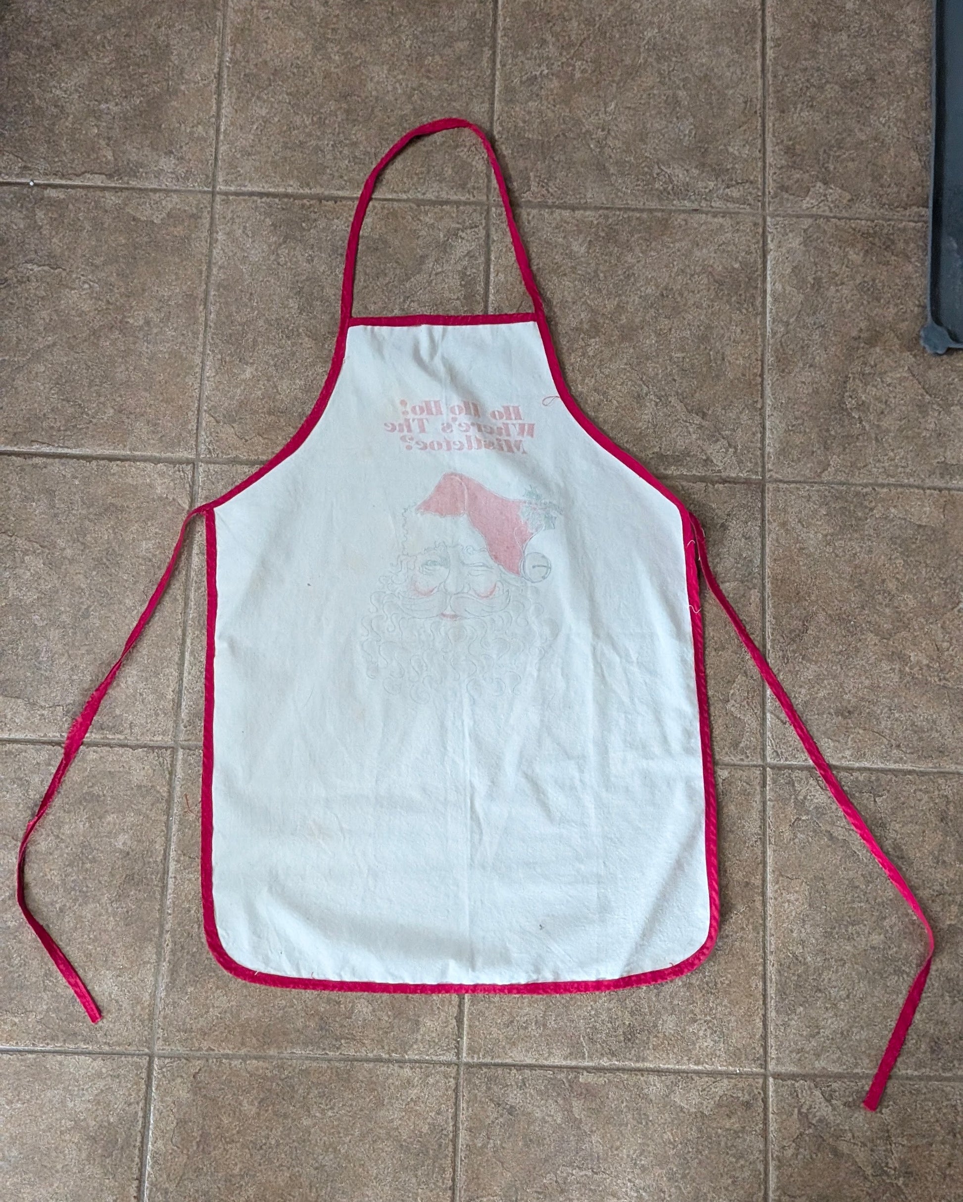 1960s Santa apron apron Rad Bonnie's Vintage