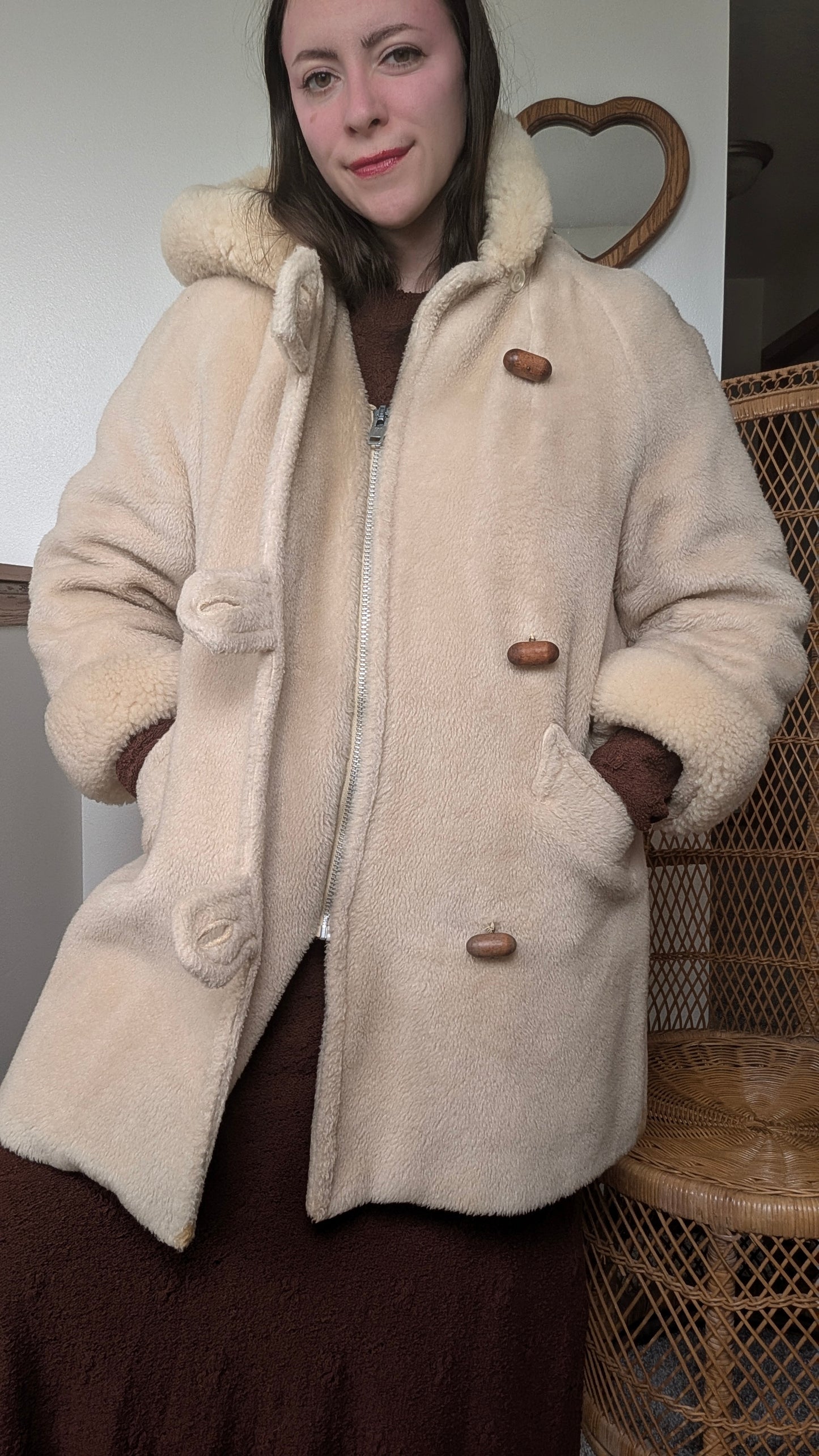 1970s sherpa coat Coat Rad Bonnie's Vintage