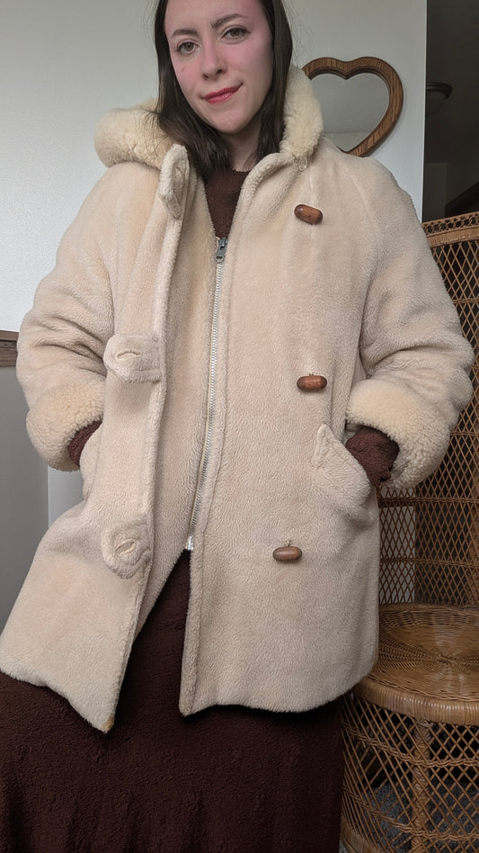 1970s sherpa coat Coat Rad Bonnie's Vintage