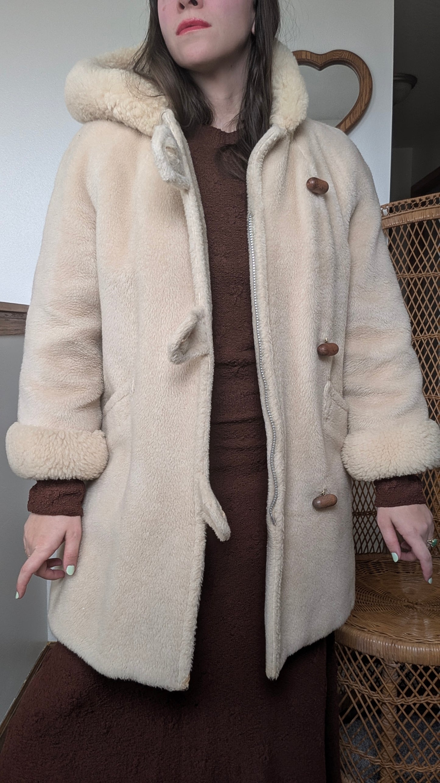 1970s sherpa coat Coat Rad Bonnie's Vintage