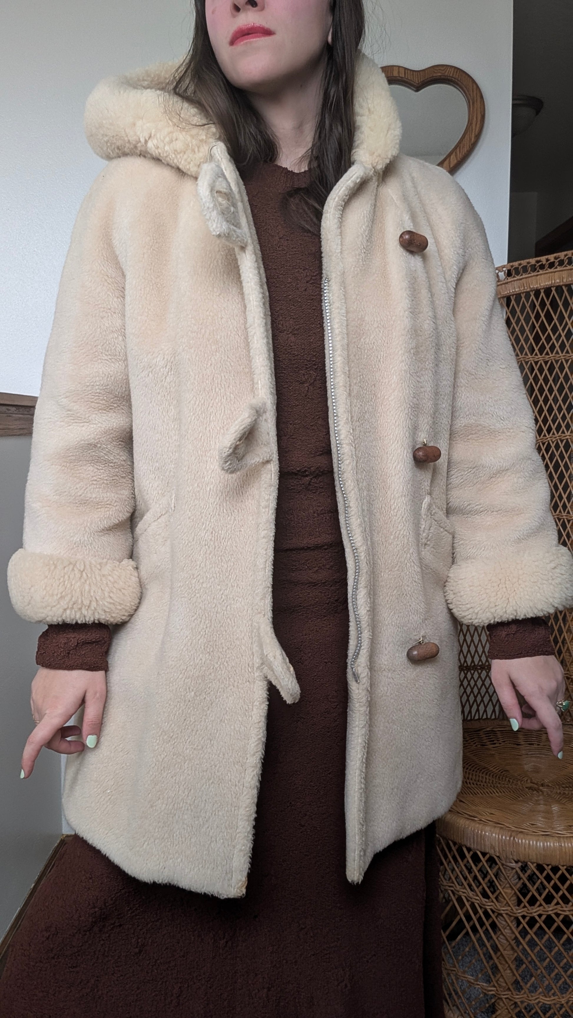 1970s sherpa coat Coat Rad Bonnie's Vintage