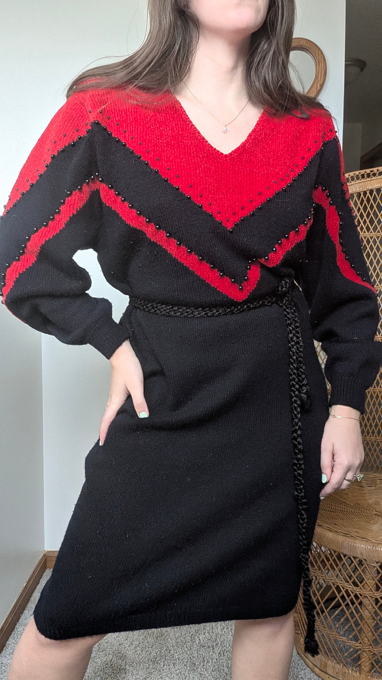 1980s sweater dress sweater dress Rad Bonnie's Vintage