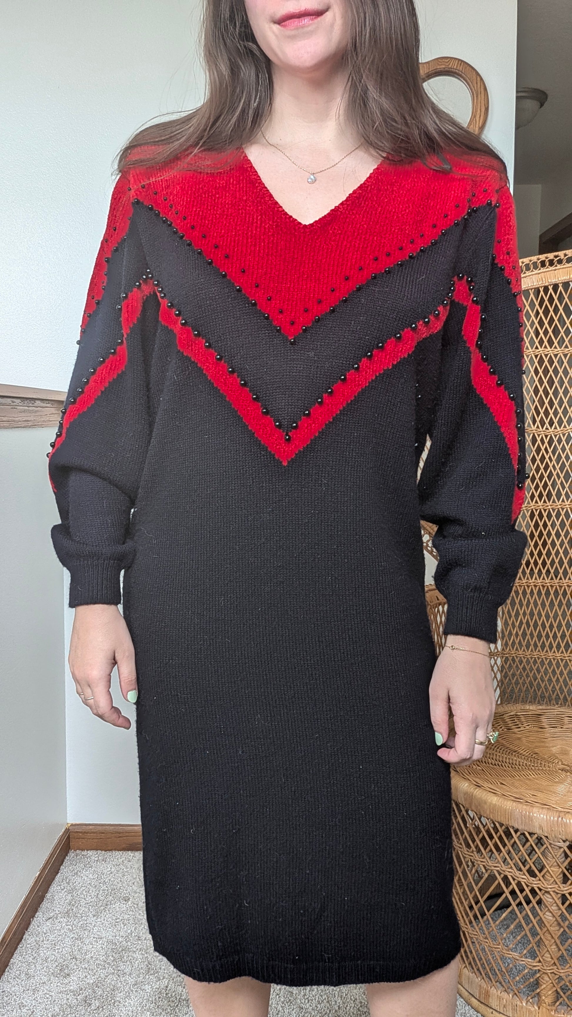 1980s sweater dress sweater dress Rad Bonnie's Vintage