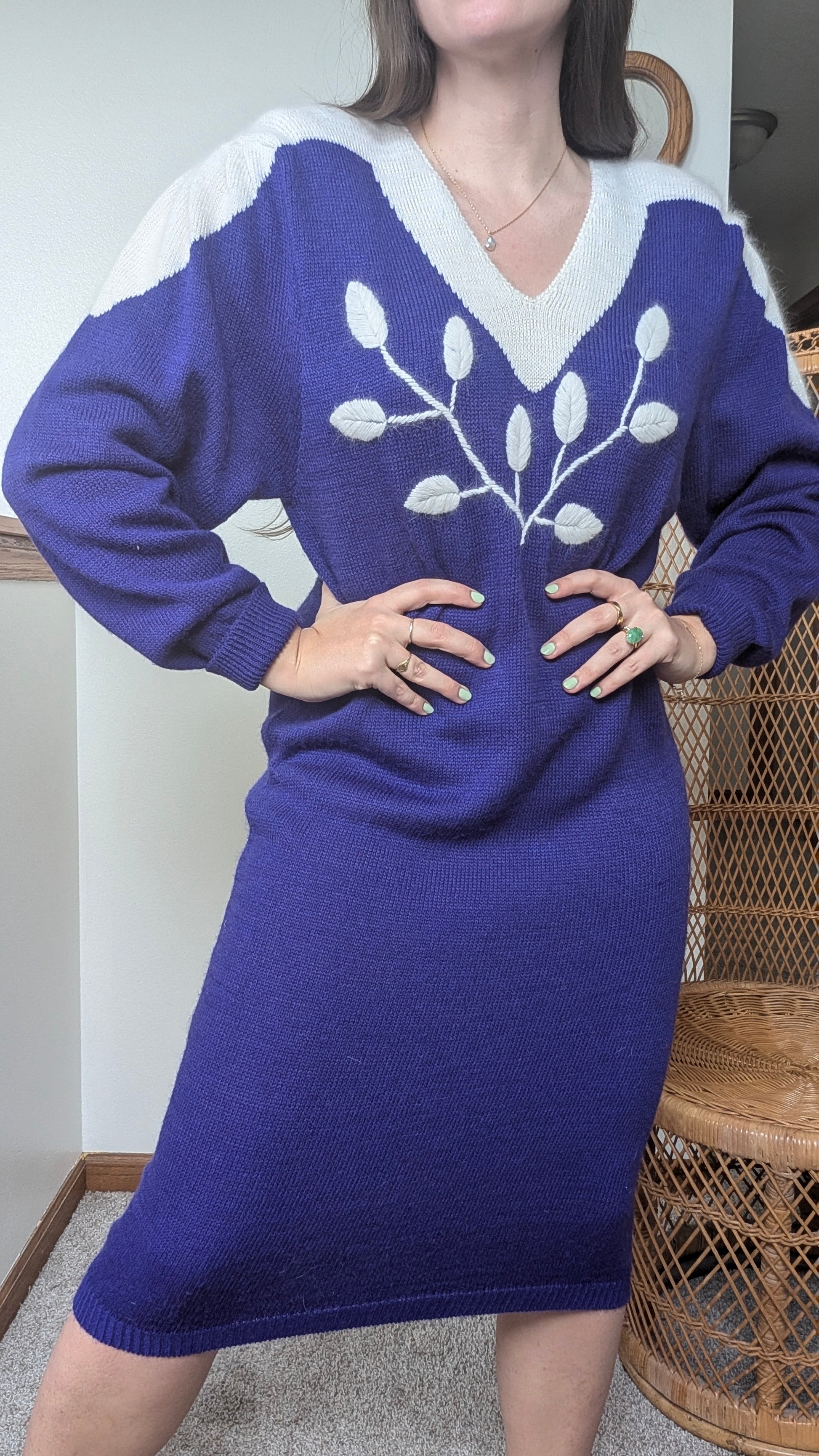 1980s sweater dress sweater dress Rad Bonnie's Vintage