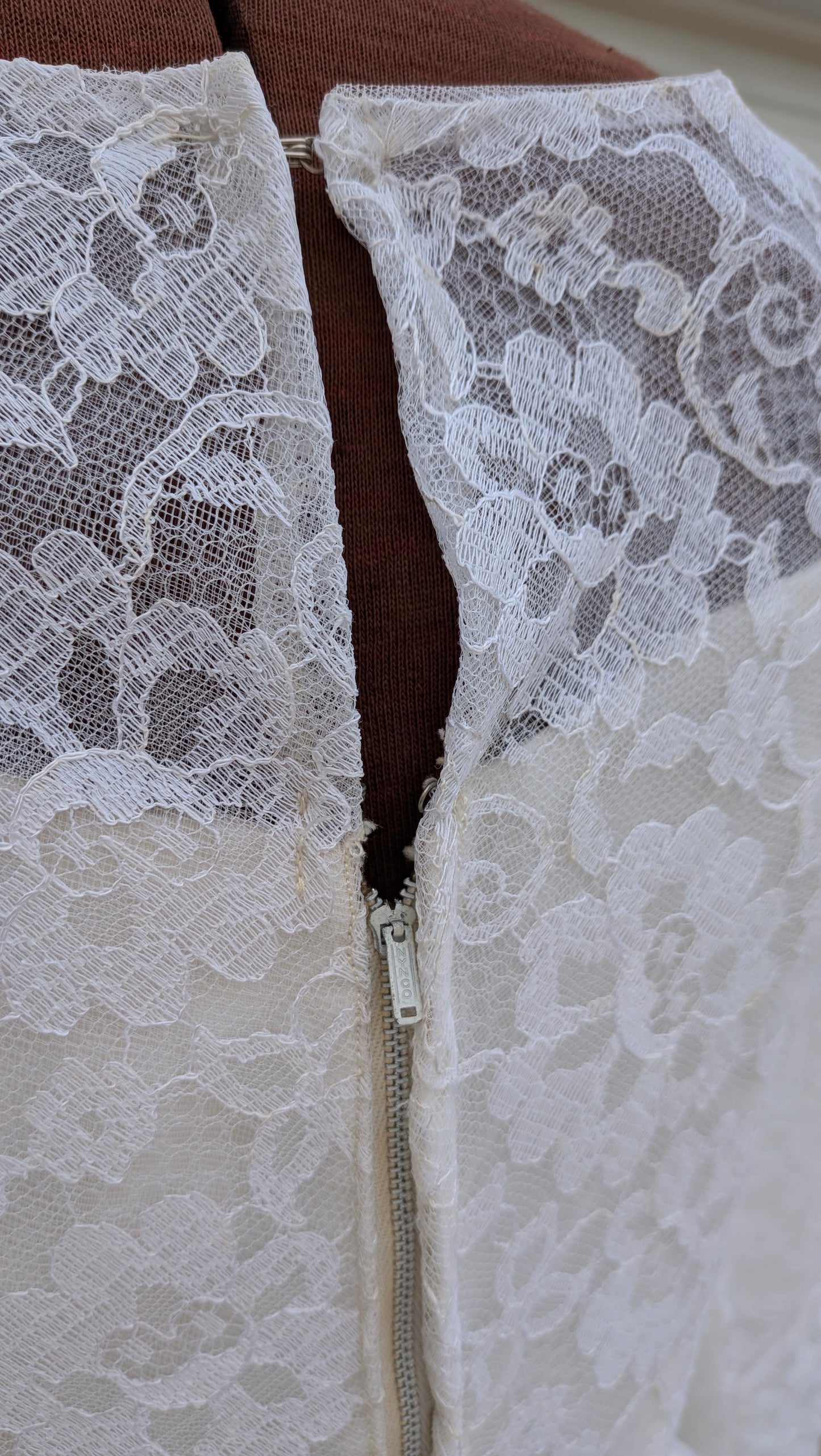 1960s lace wedding gown Dress Rad Bonnie's Vintage