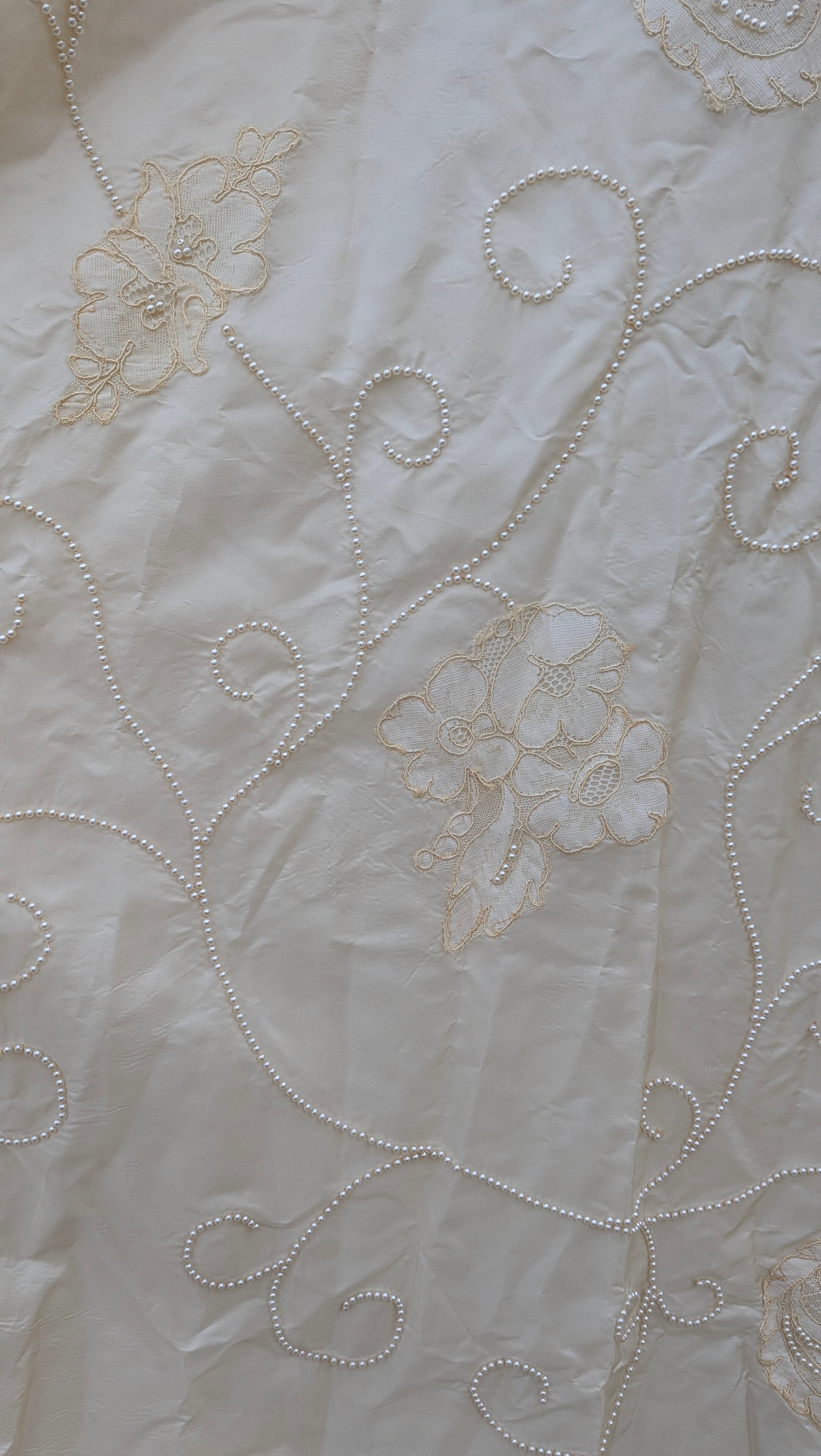 1950s beaded wedding gown Dress Rad Bonnie's Vintage