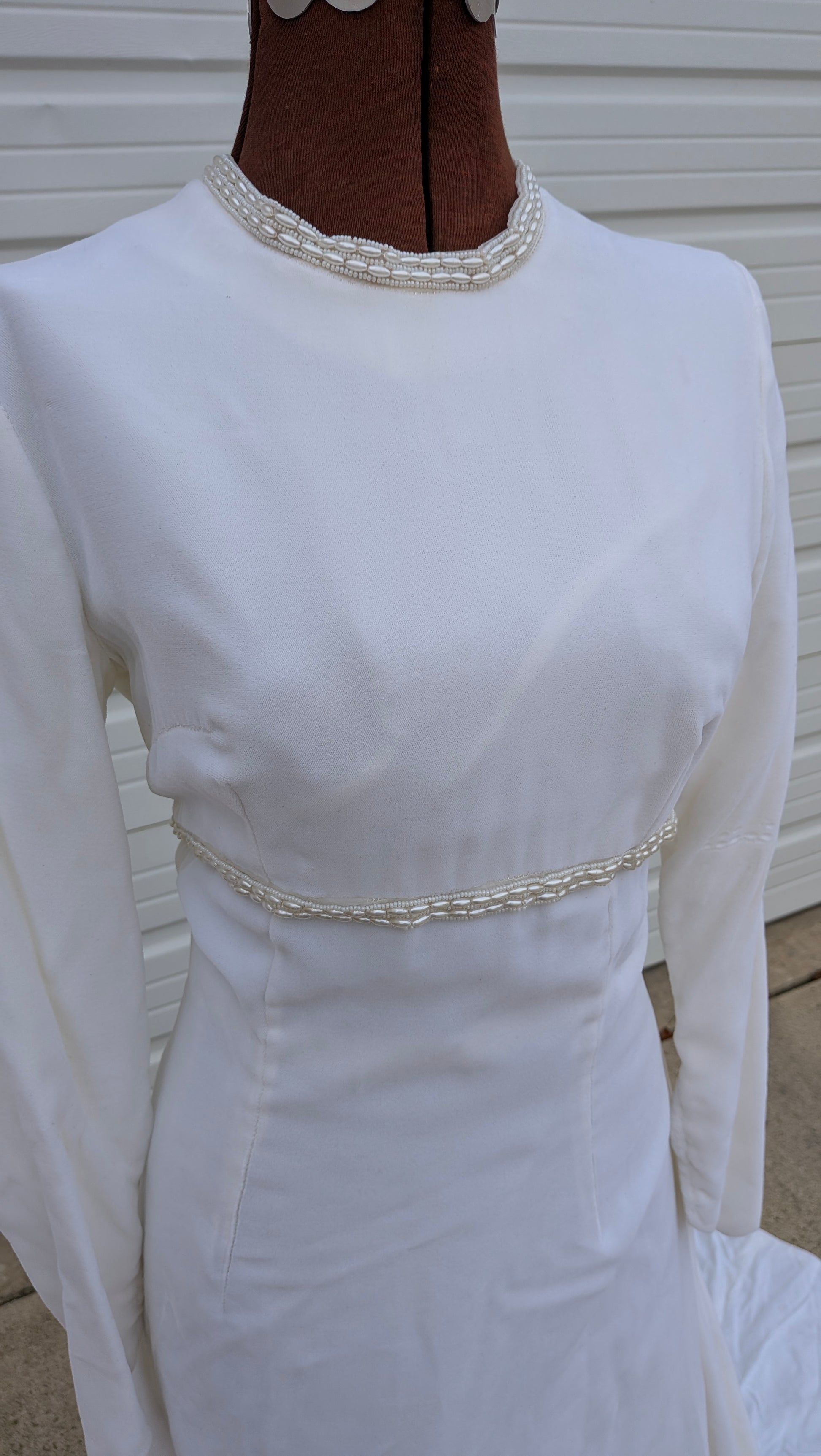 1960s velvet wedding gown Dress Rad Bonnie's Vintage