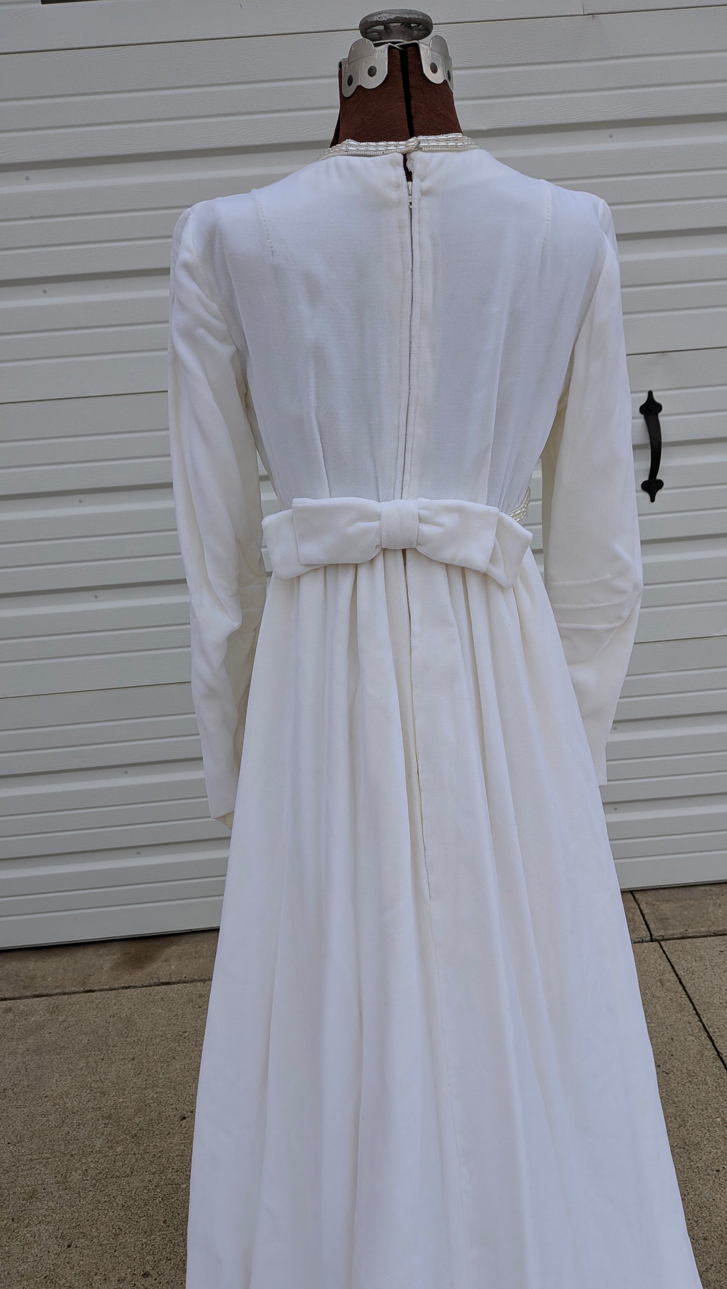 1960s velvet wedding gown Dress Rad Bonnie's Vintage