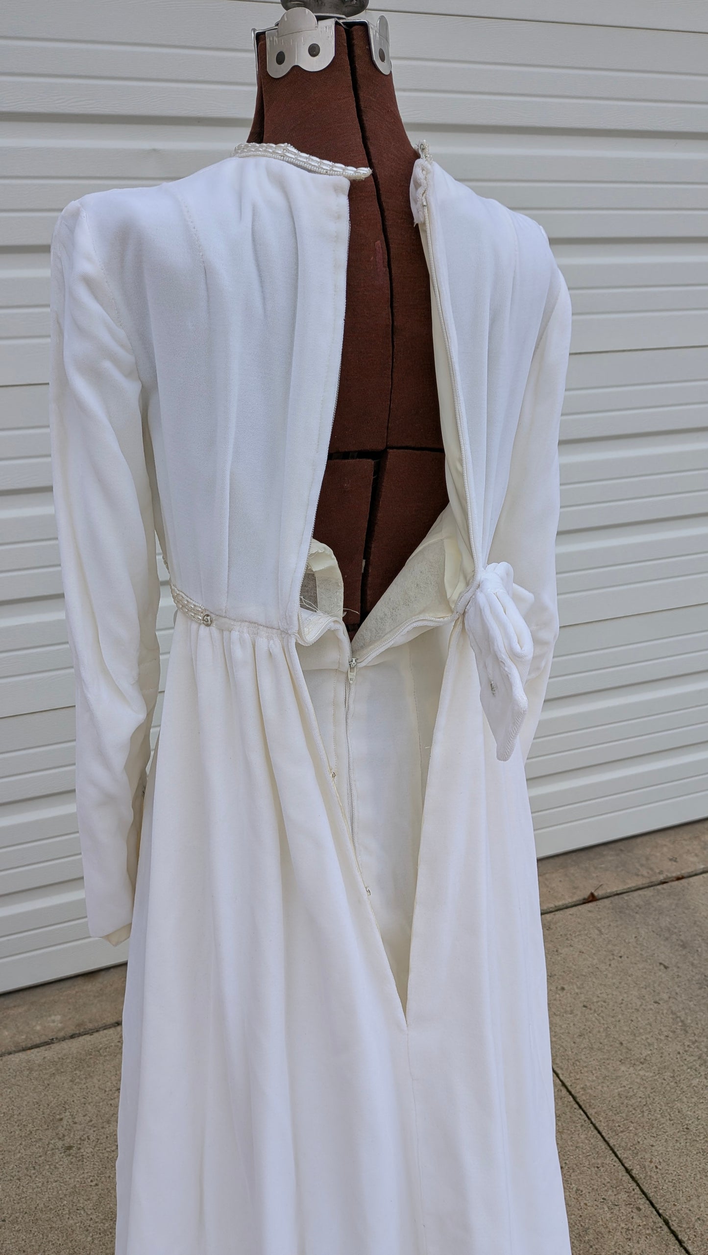 1960s velvet wedding gown Dress Rad Bonnie's Vintage