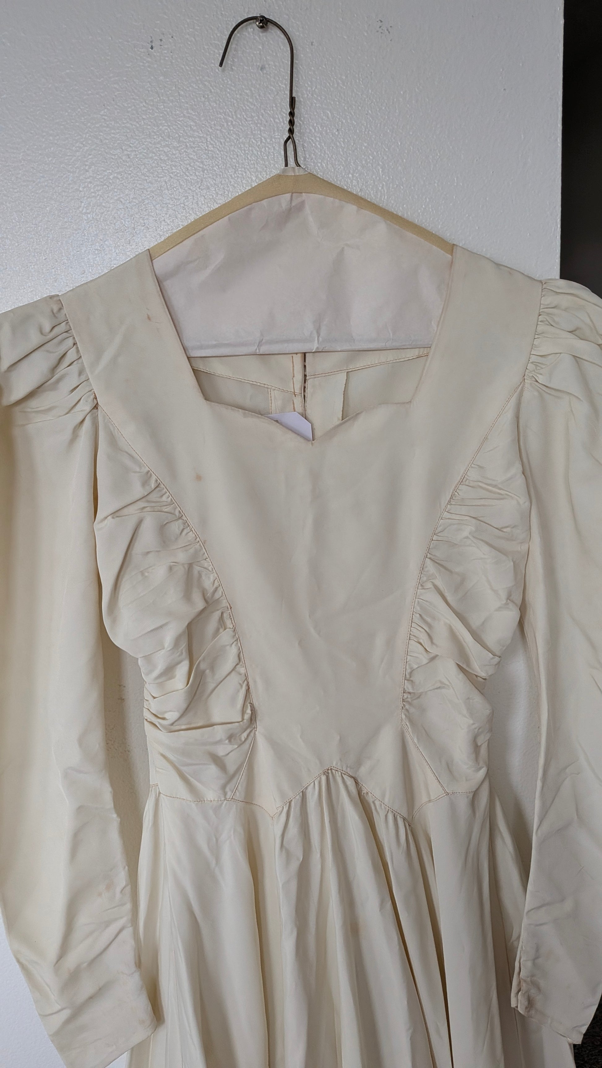 1930s wedding gown Dress Rad Bonnie's Vintage