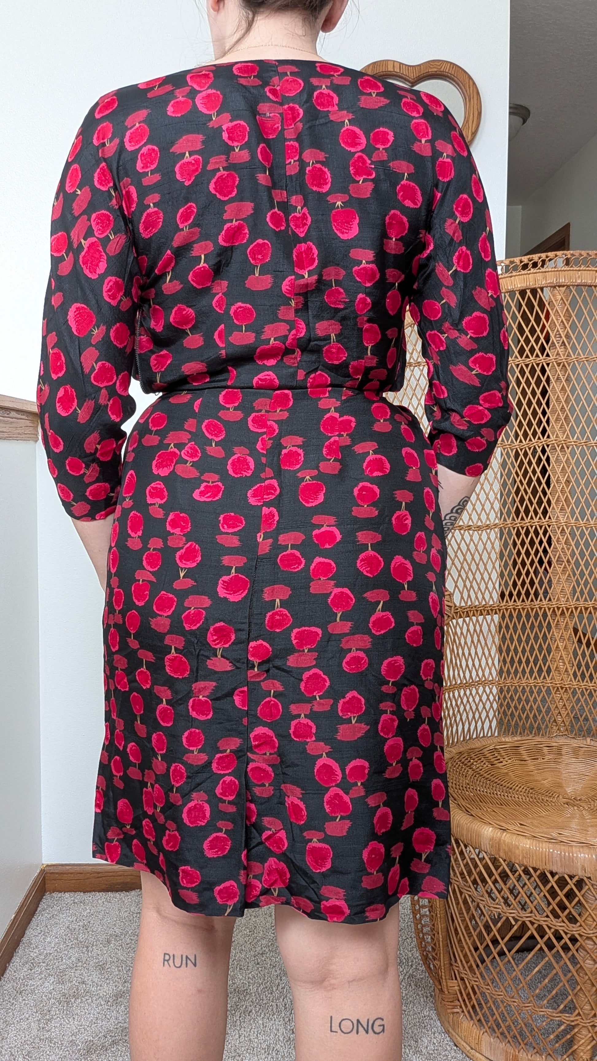 1950s rose dress Dress Rad Bonnie's Vintage