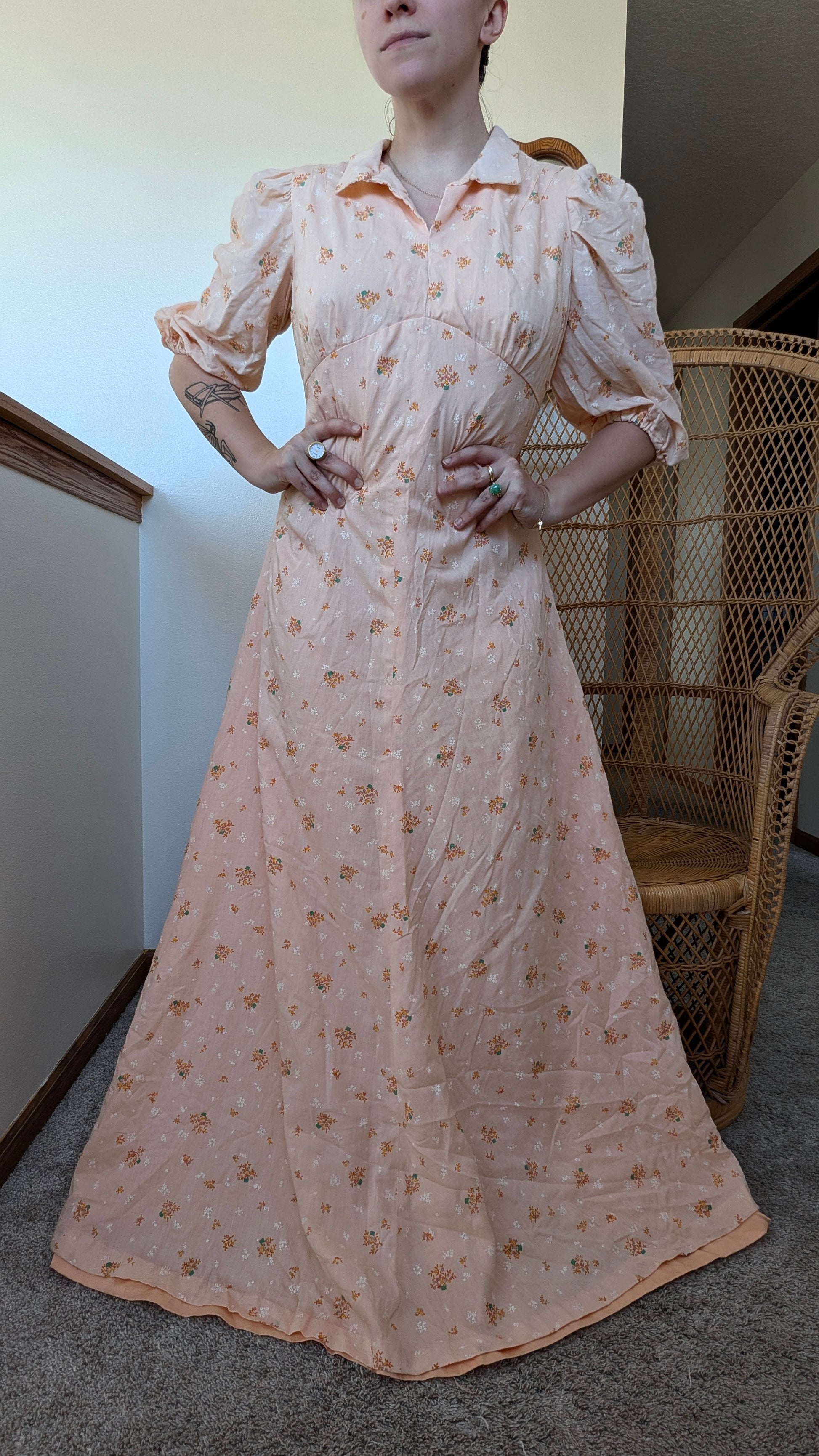 1970s prairie dress Dress Rad Bonnie's Vintage