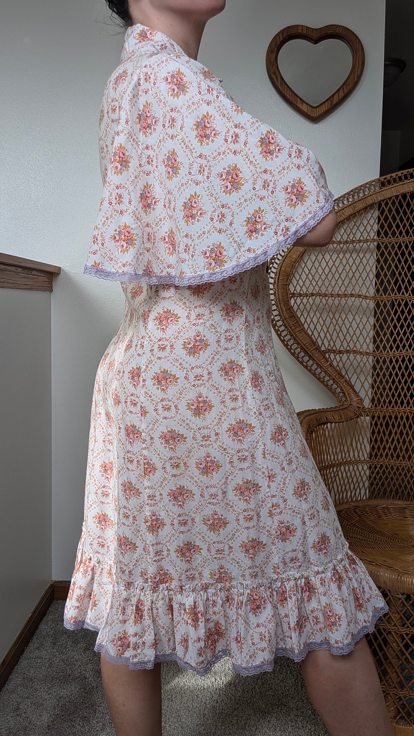 1970s floral dress Dress Rad Bonnie's Vintage