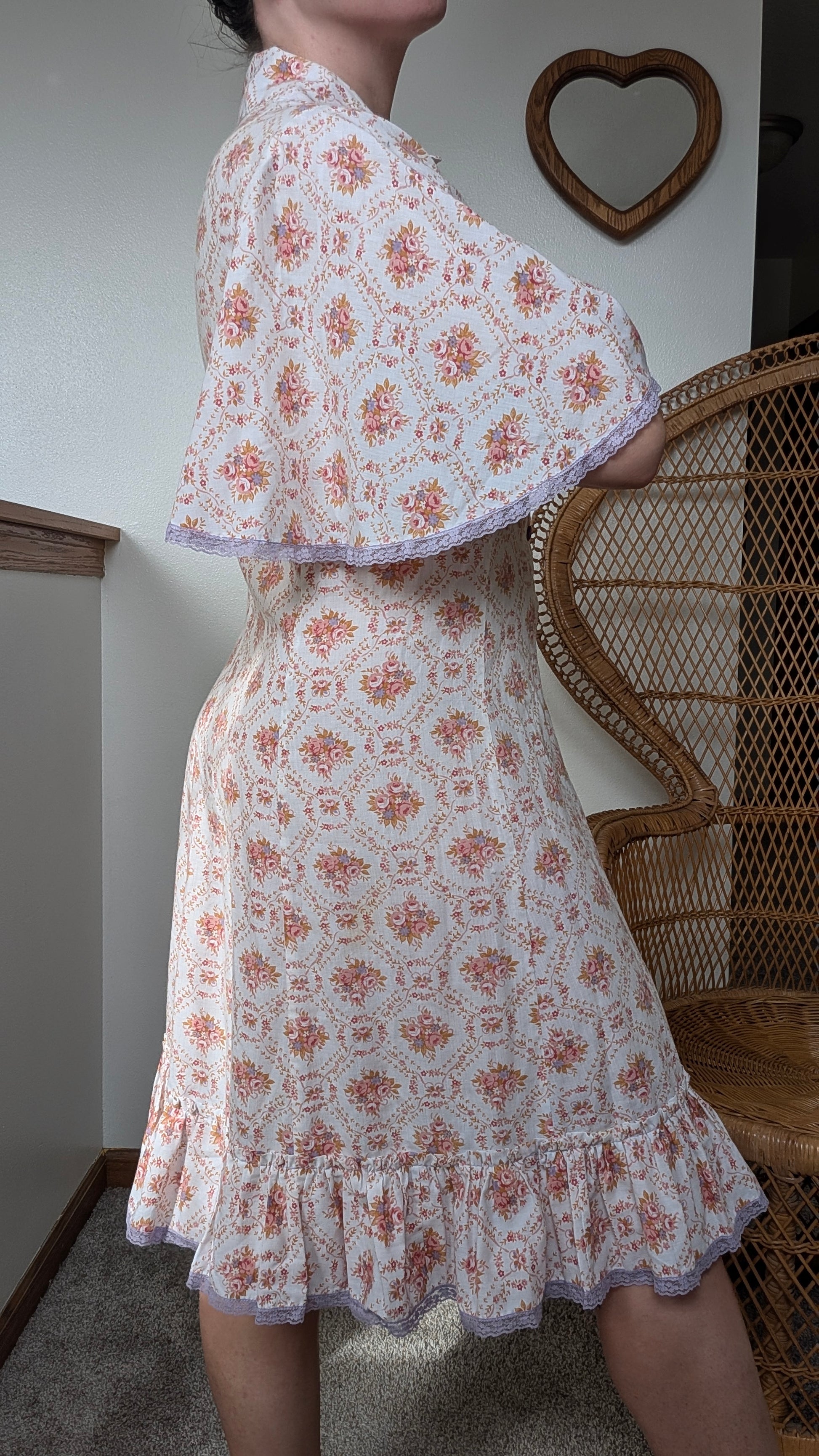 1970s floral dress Dress Rad Bonnie's Vintage