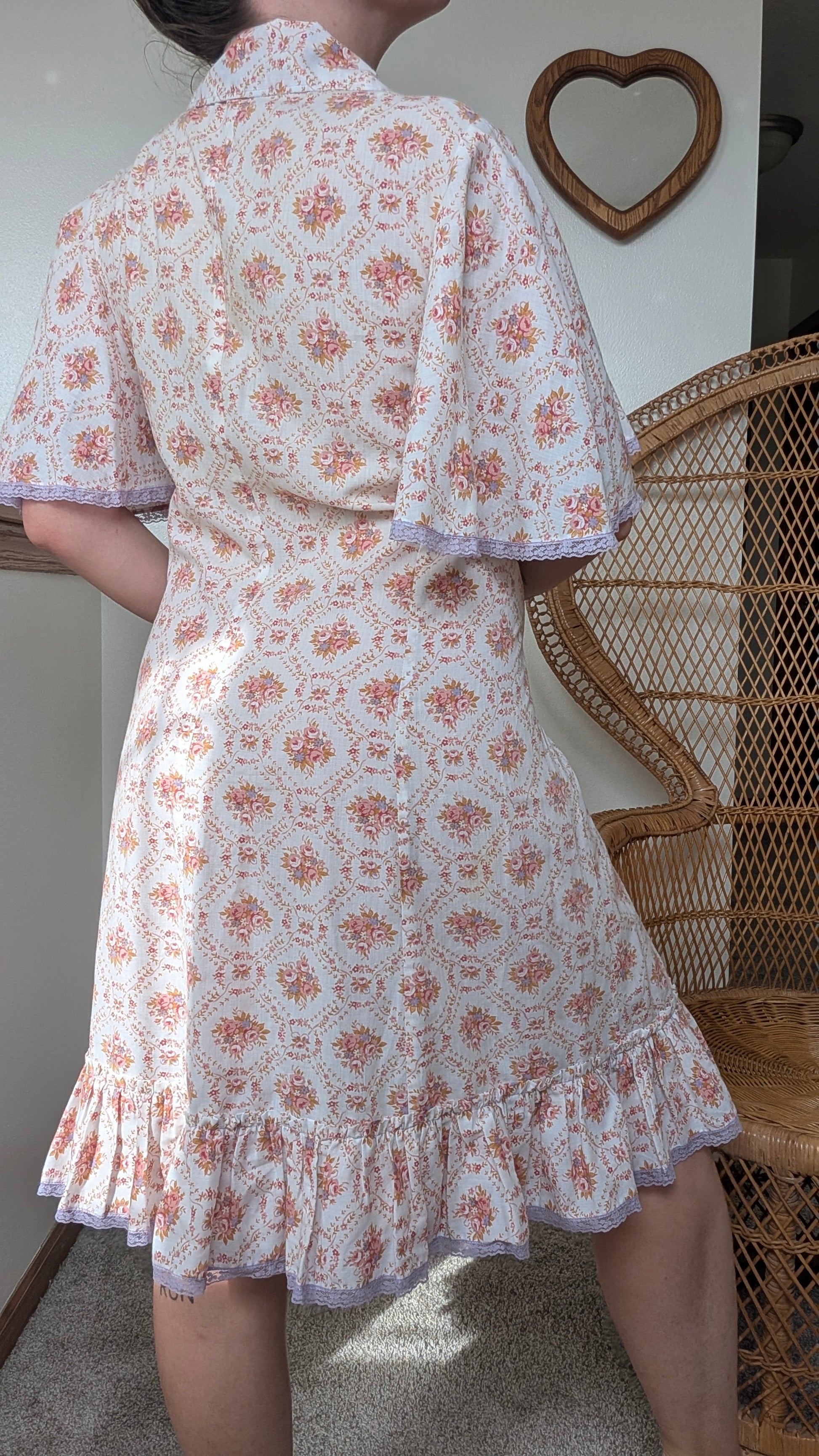1970s floral dress Dress Rad Bonnie's Vintage