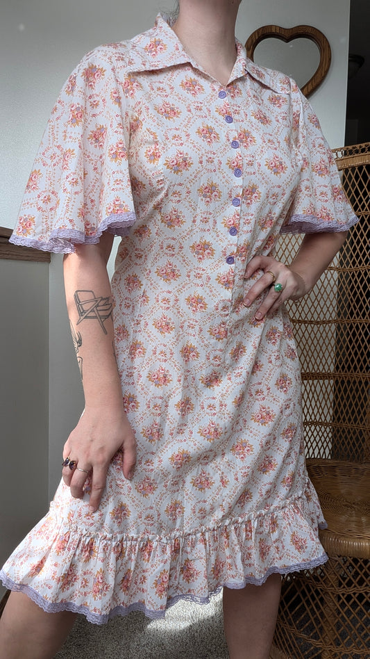 1970s floral dress Dress Rad Bonnie's Vintage