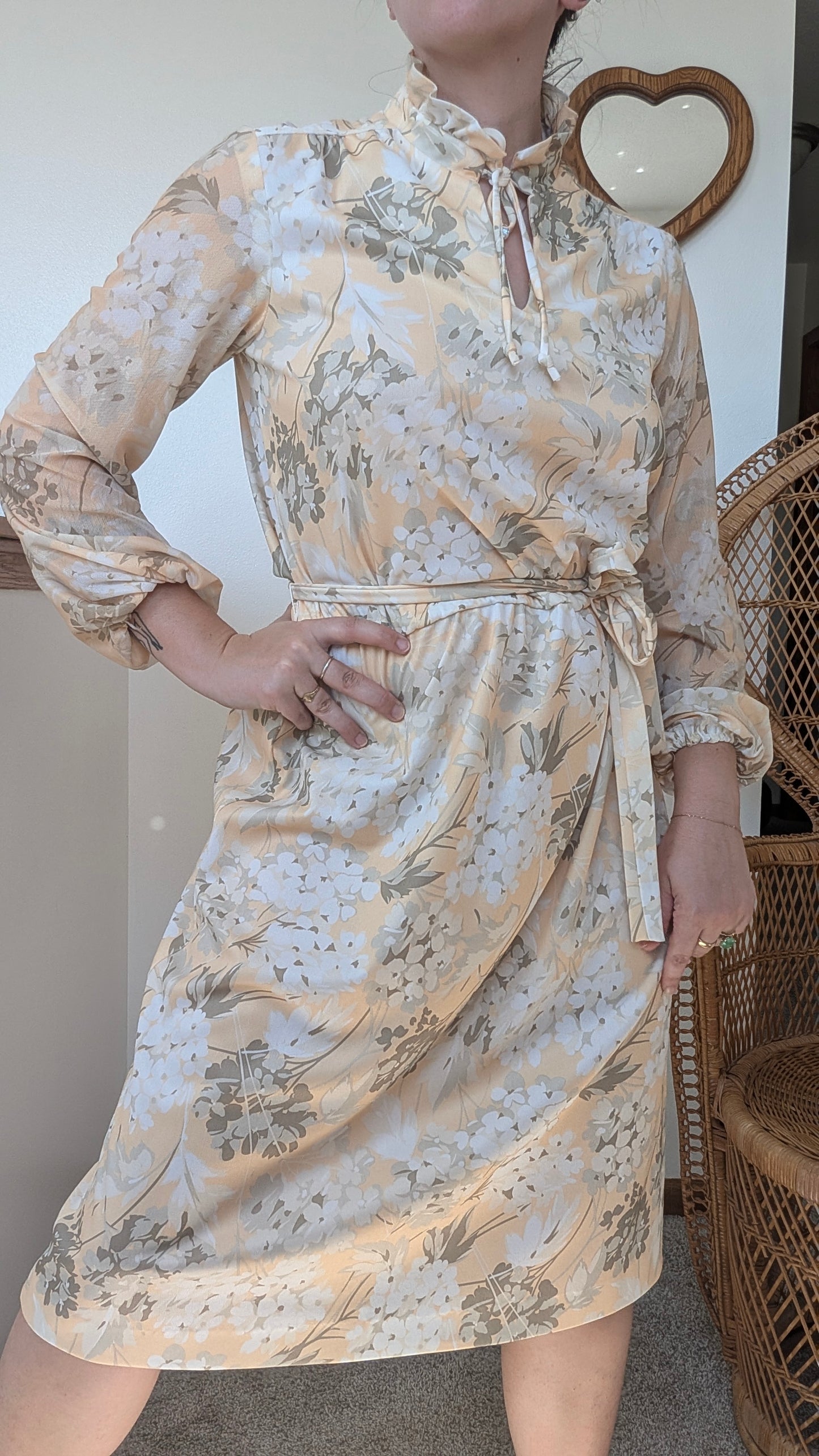 1970s floral dress Dress Rad Bonnie's Vintage
