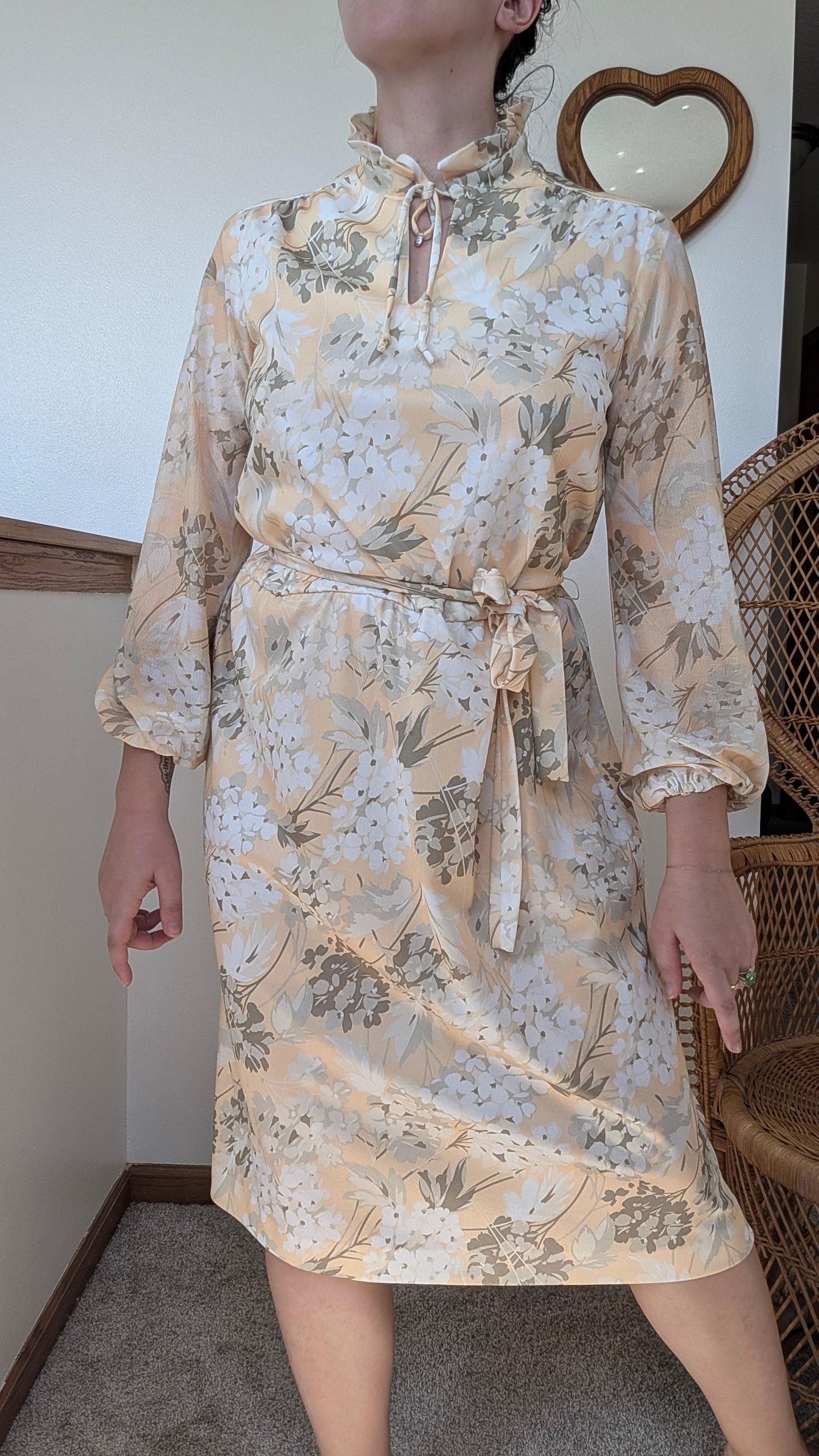 1970s floral dress Dress Rad Bonnie's Vintage