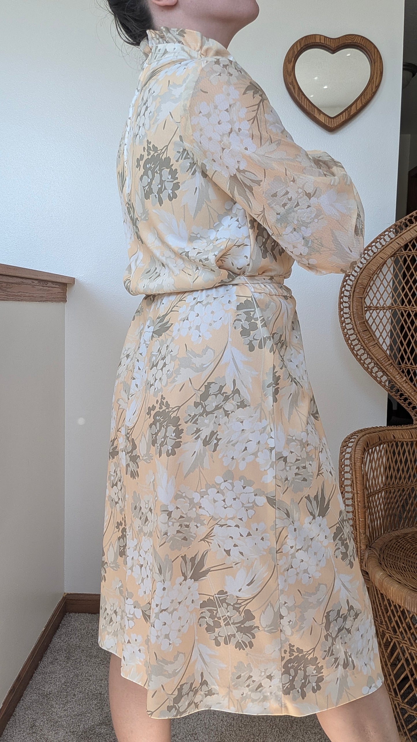 1970s floral dress Dress Rad Bonnie's Vintage
