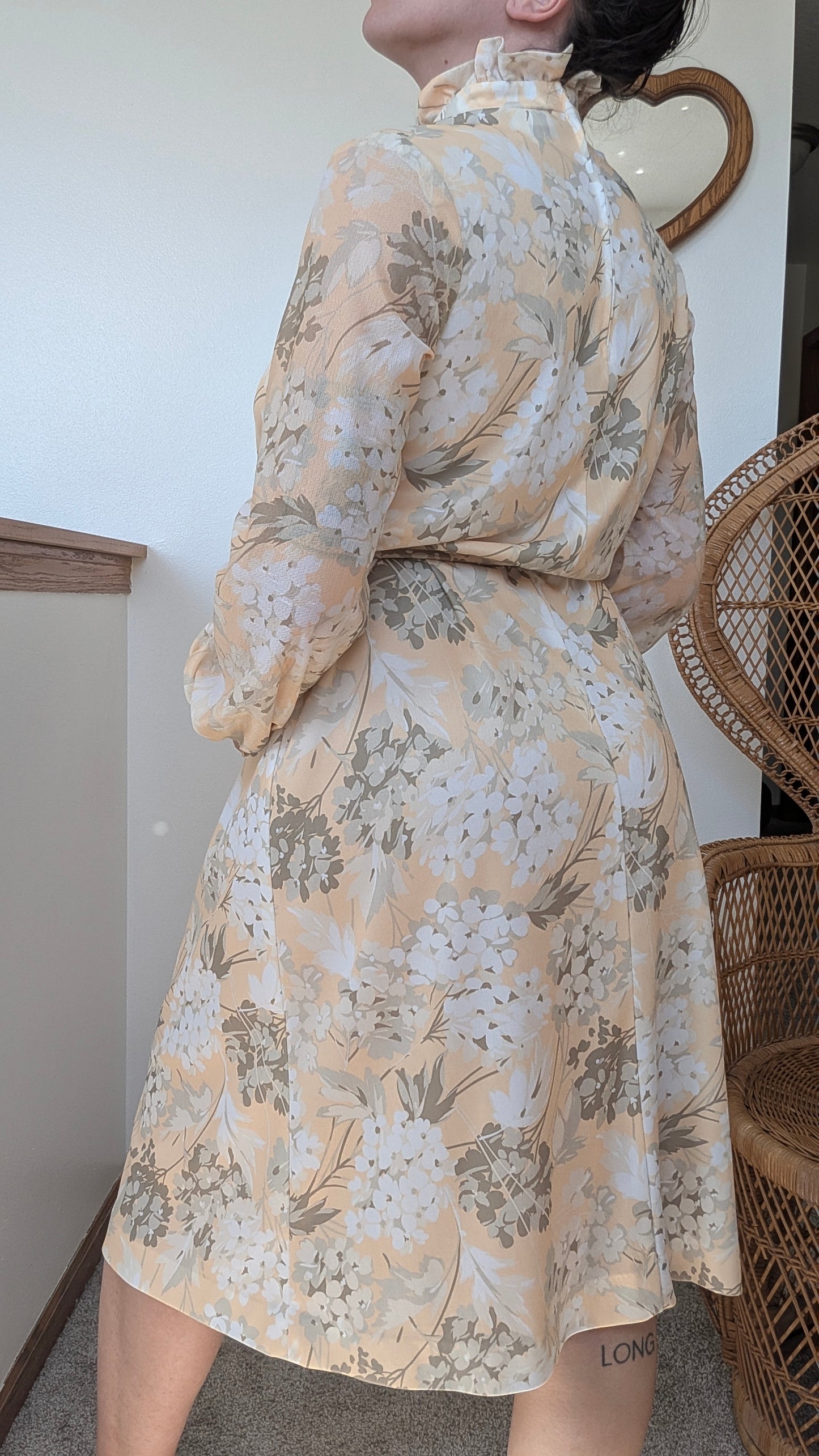 1970s floral dress Dress Rad Bonnie's Vintage
