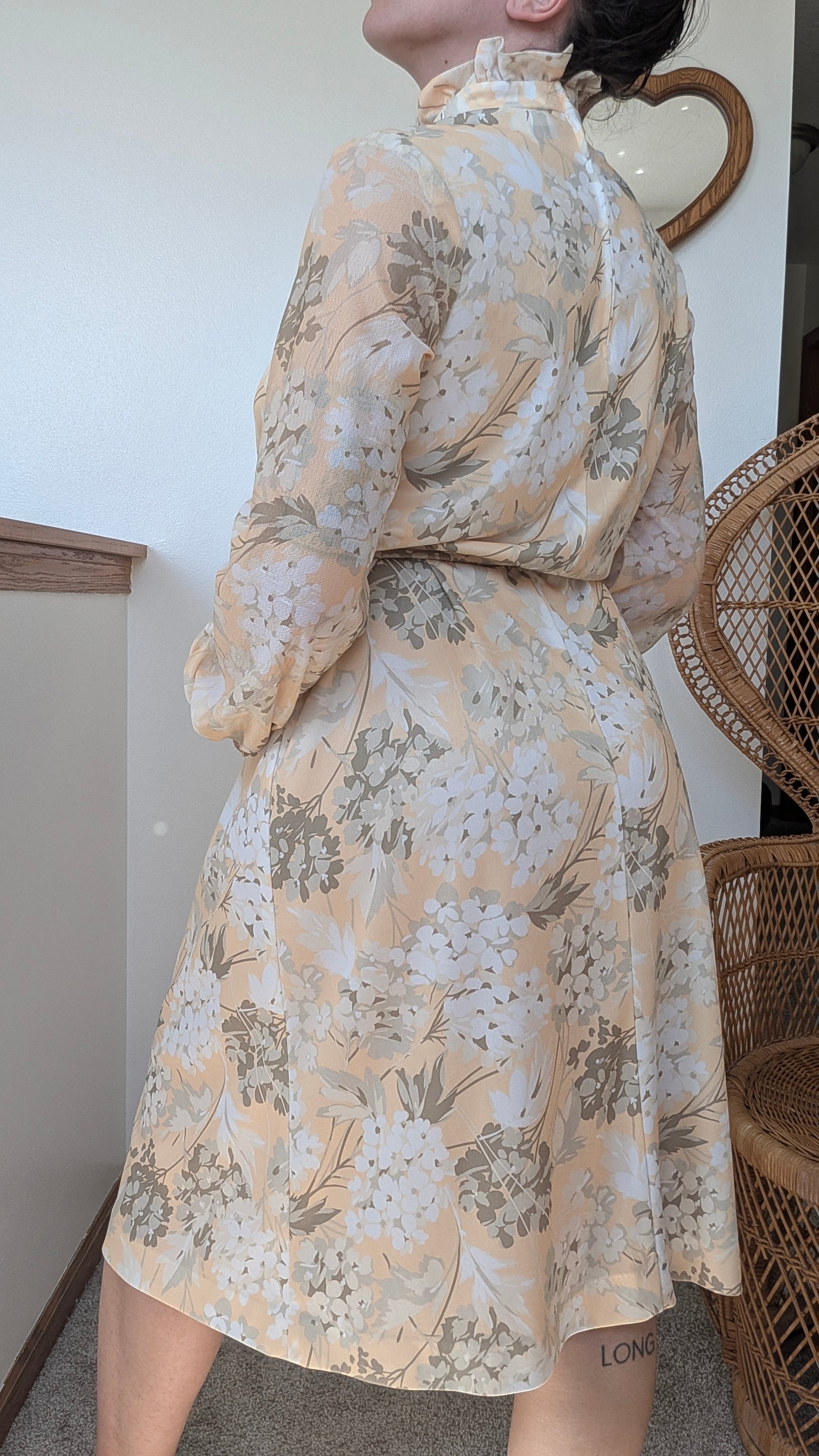 1970s floral dress Dress Rad Bonnie's Vintage