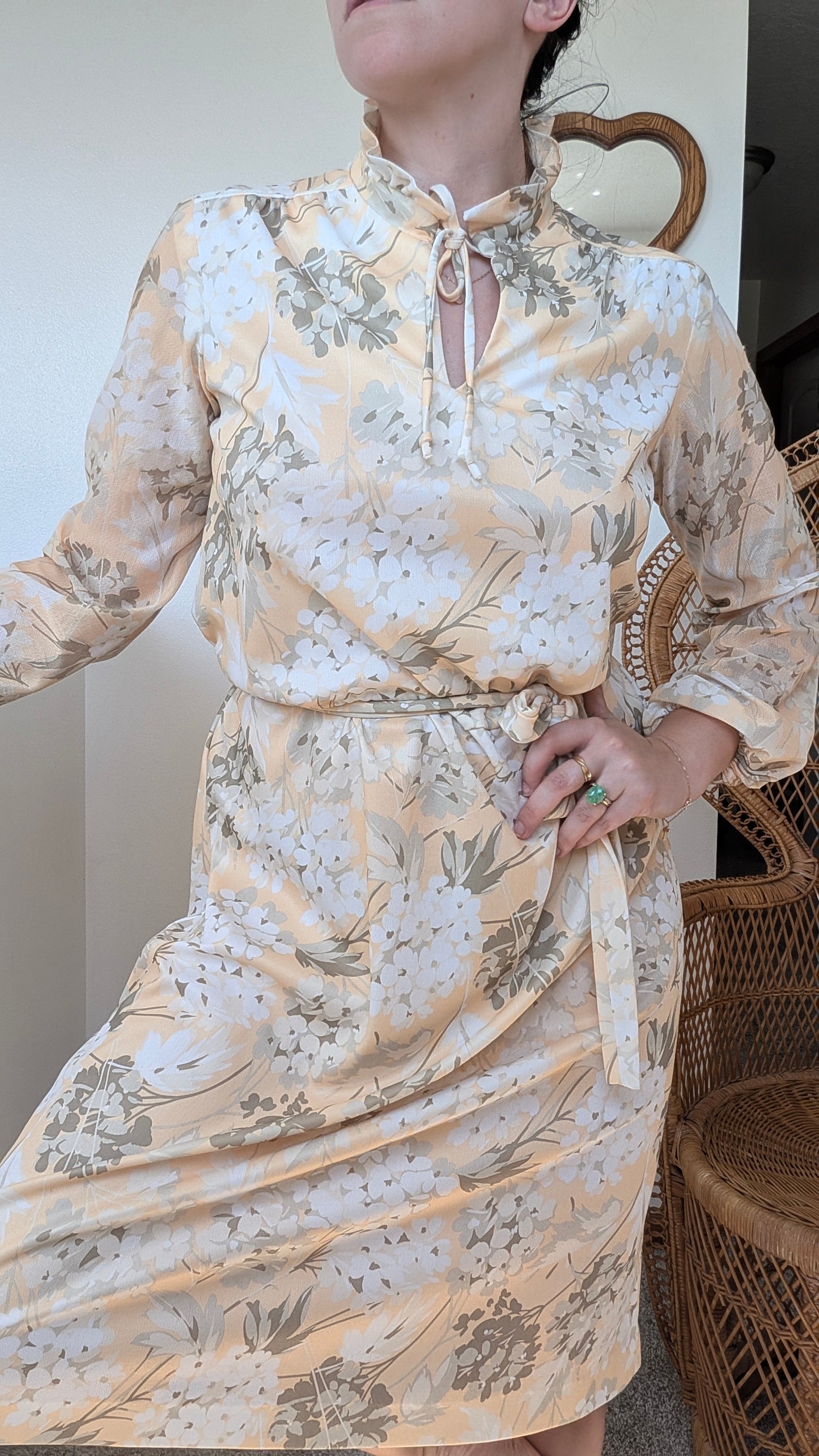 1970s floral dress Dress Rad Bonnie's Vintage