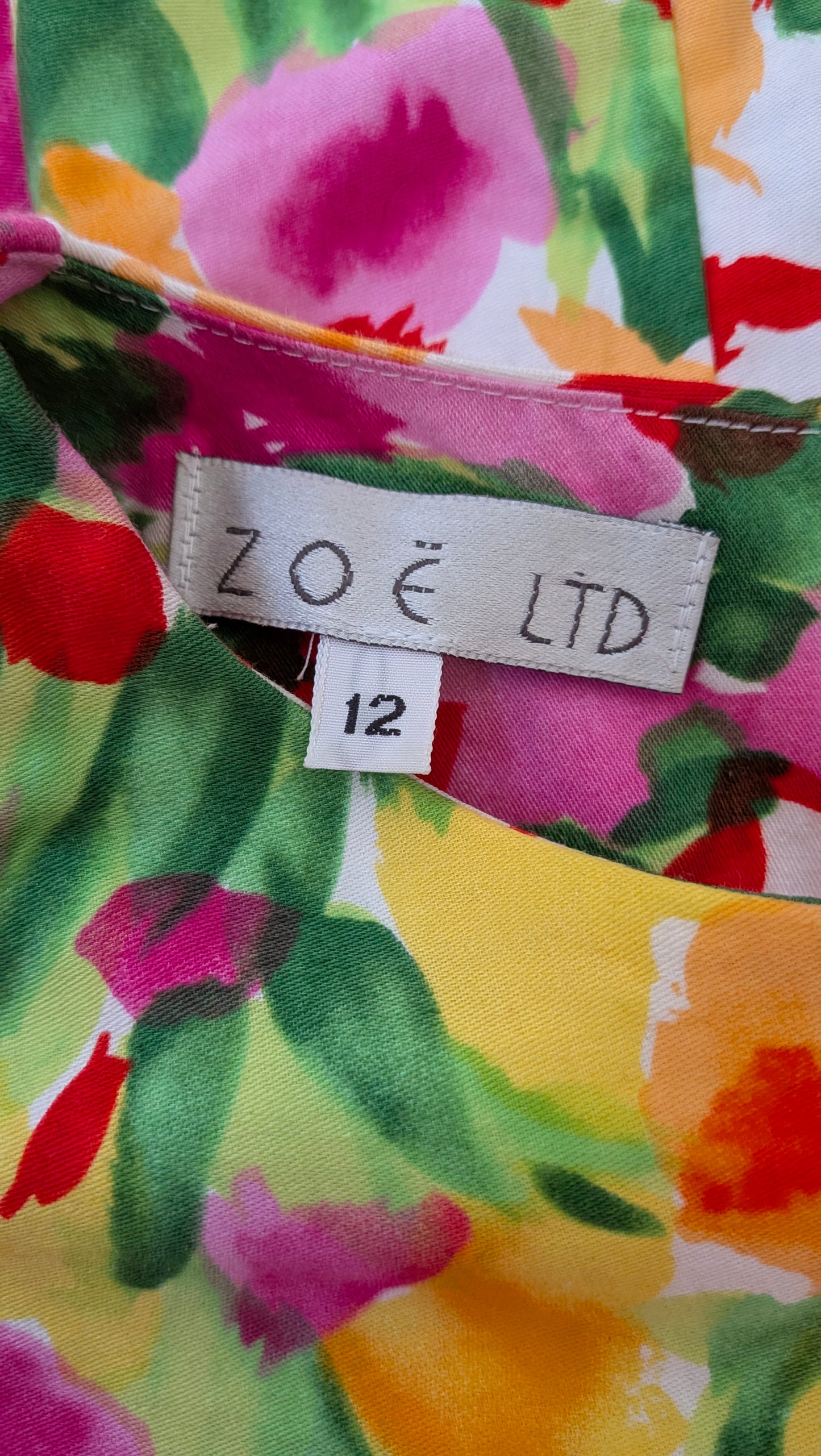 1990s floral puff dress Dress Rad Bonnie's Vintage