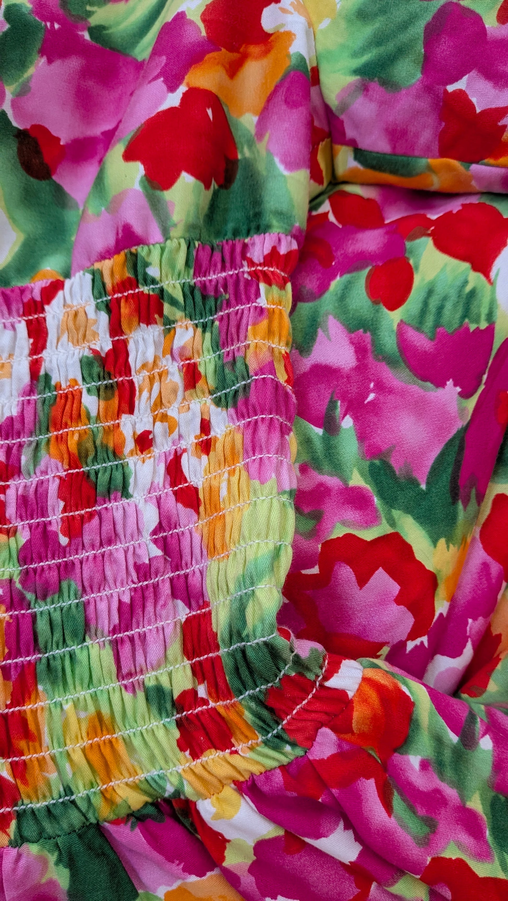 1990s floral puff dress Dress Rad Bonnie's Vintage