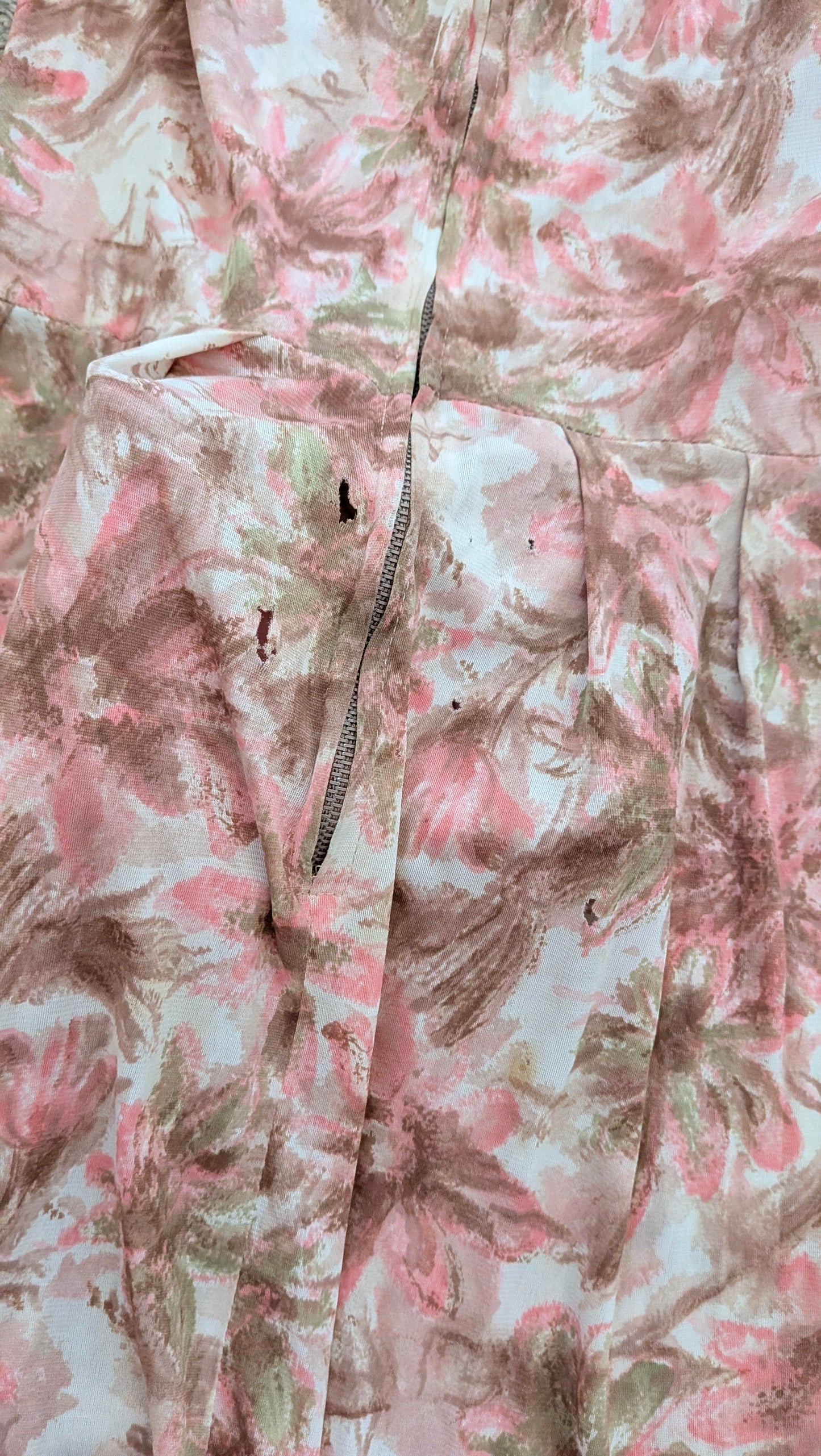 1950s pink floral dress Dress Rad Bonnie's Vintage