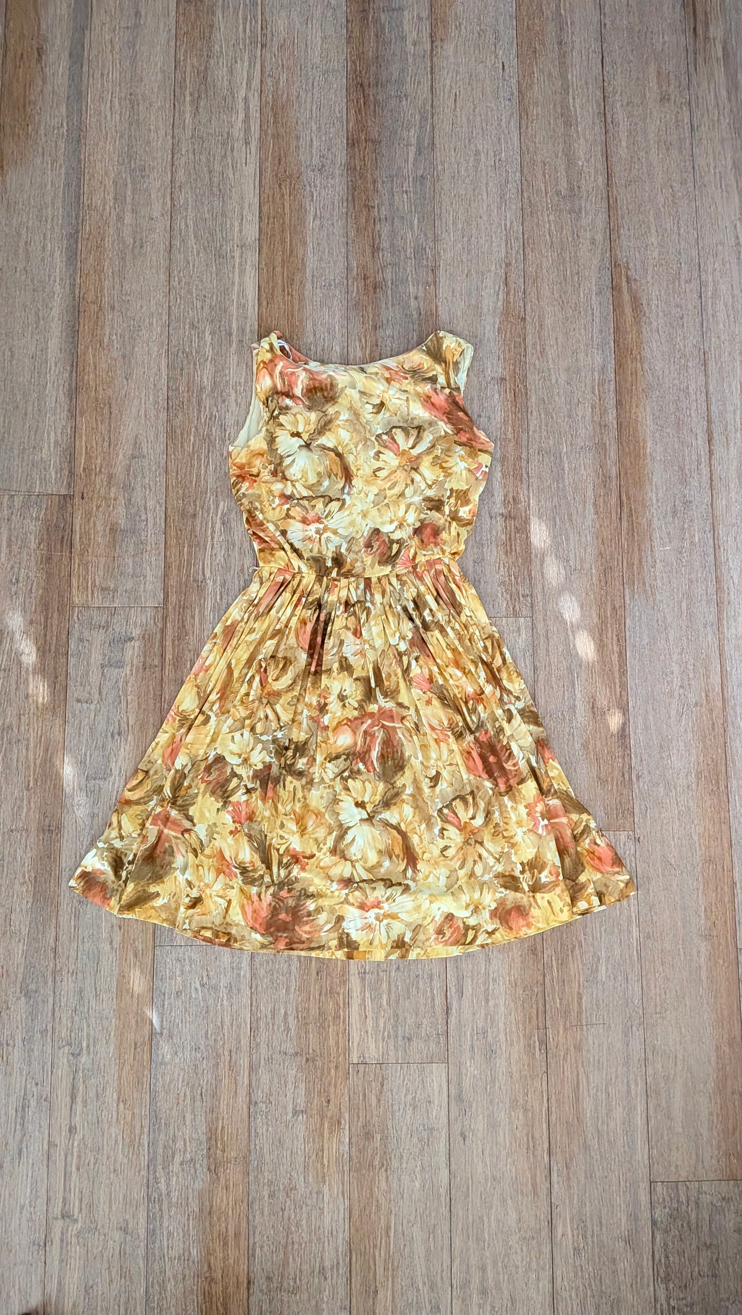 1950s sunny floral dress Dress Rad Bonnie's Vintage