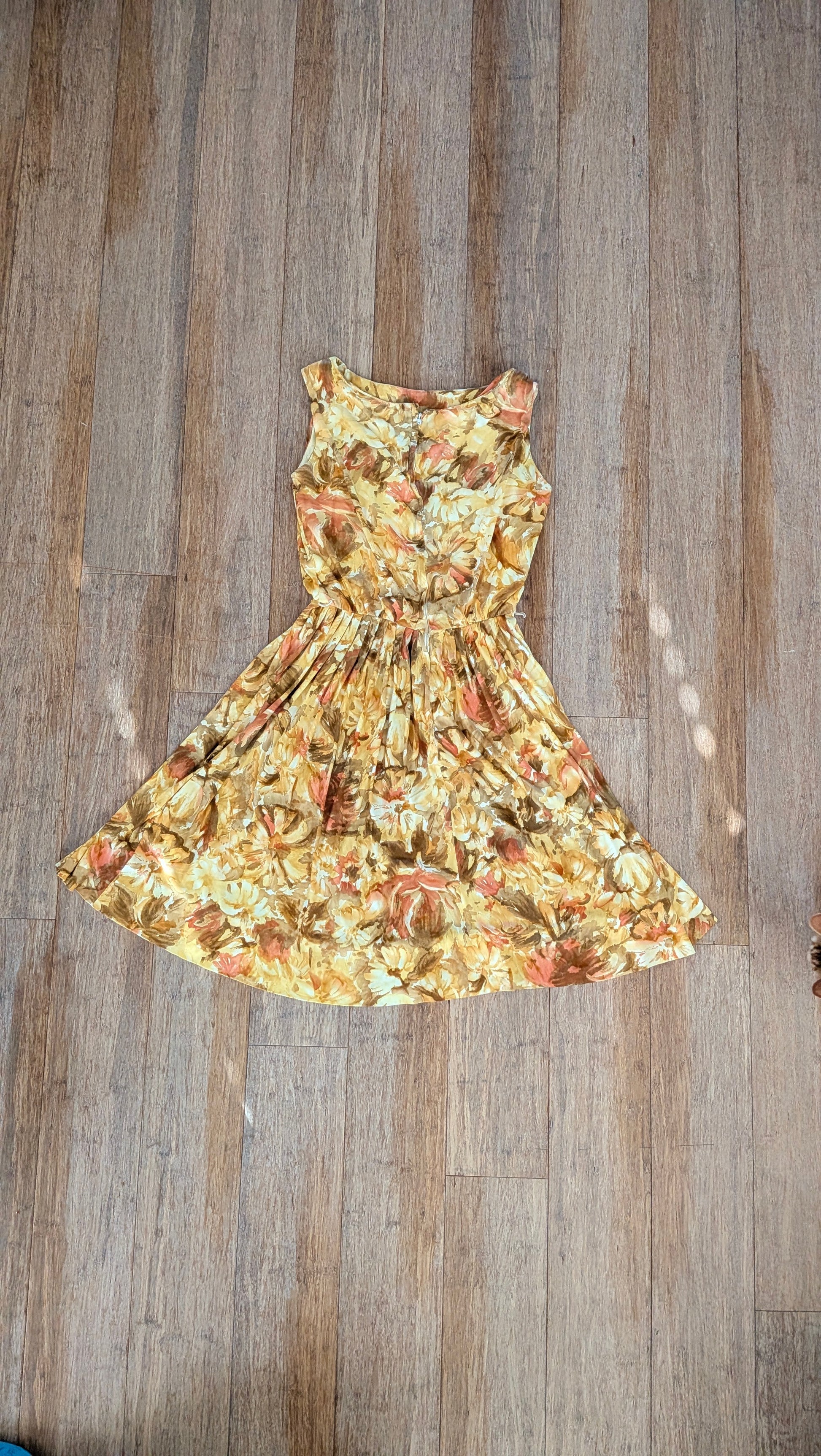 1950s sunny floral dress Dress Rad Bonnie's Vintage