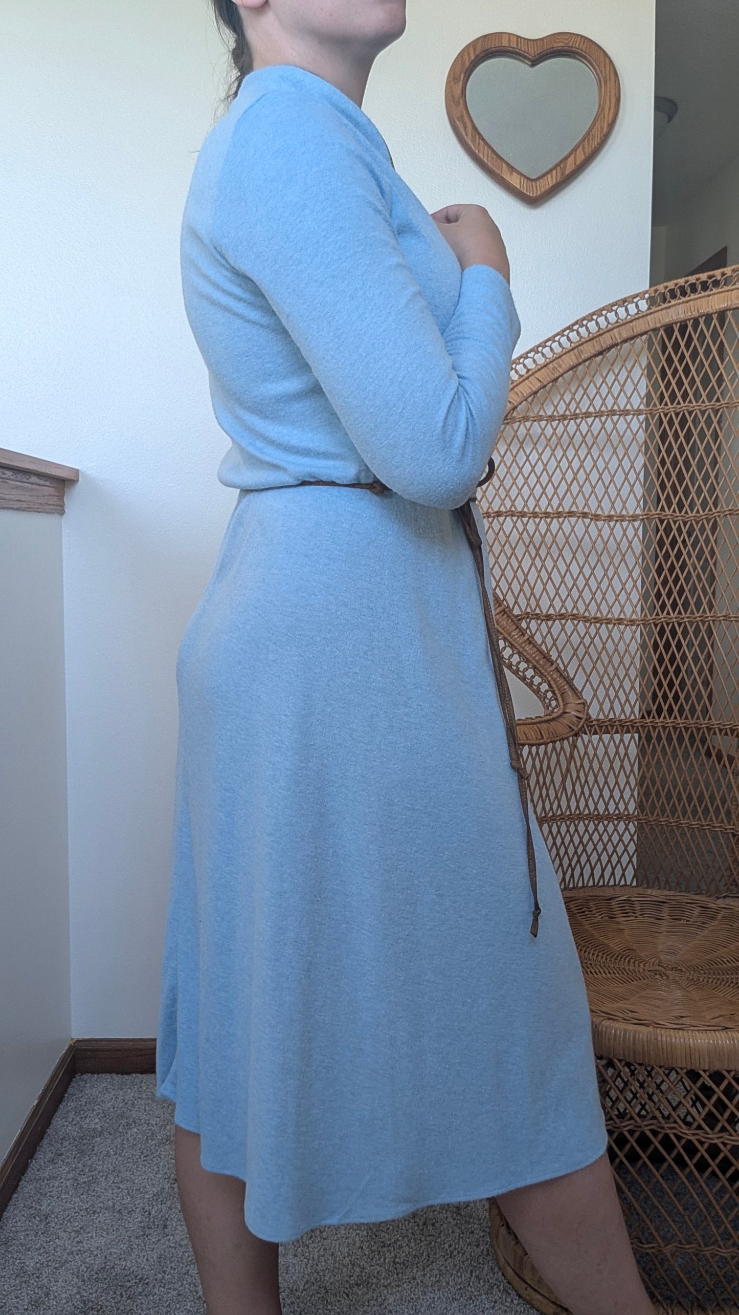 1970s light blue dress Dress Rad Bonnie's Vintage