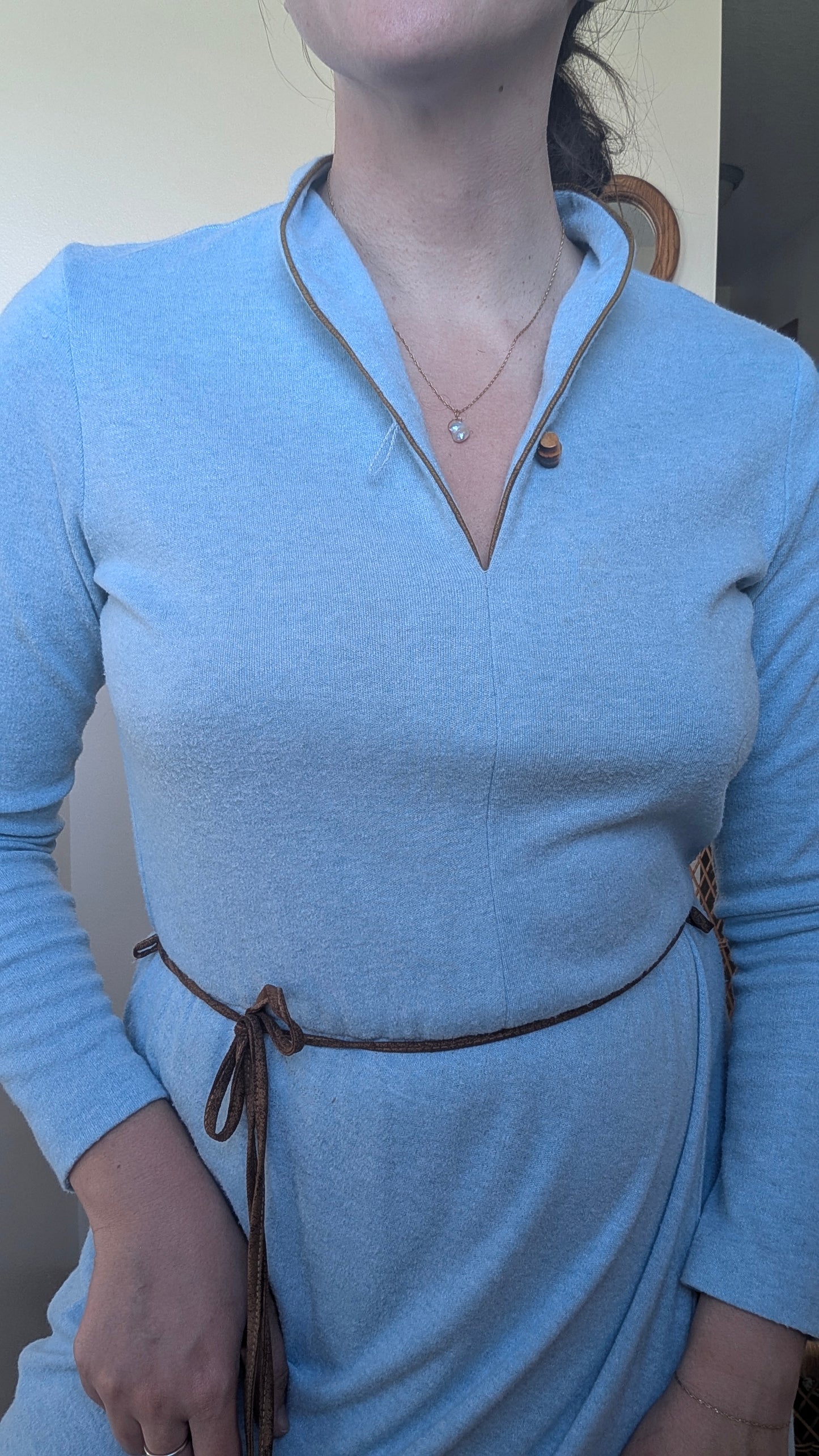 1970s light blue dress Dress Rad Bonnie's Vintage