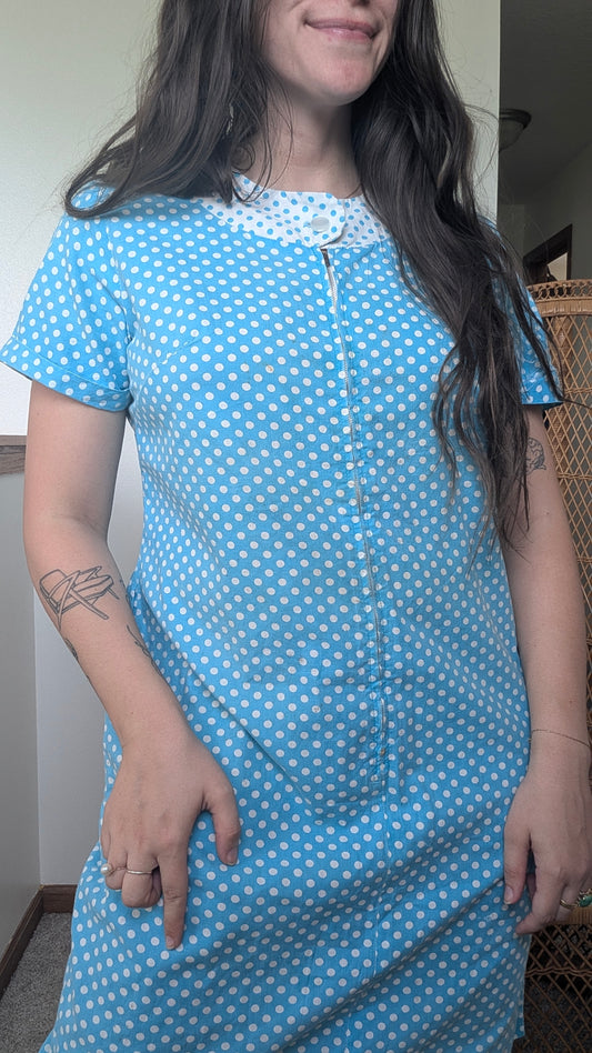 1940s polka dot dress