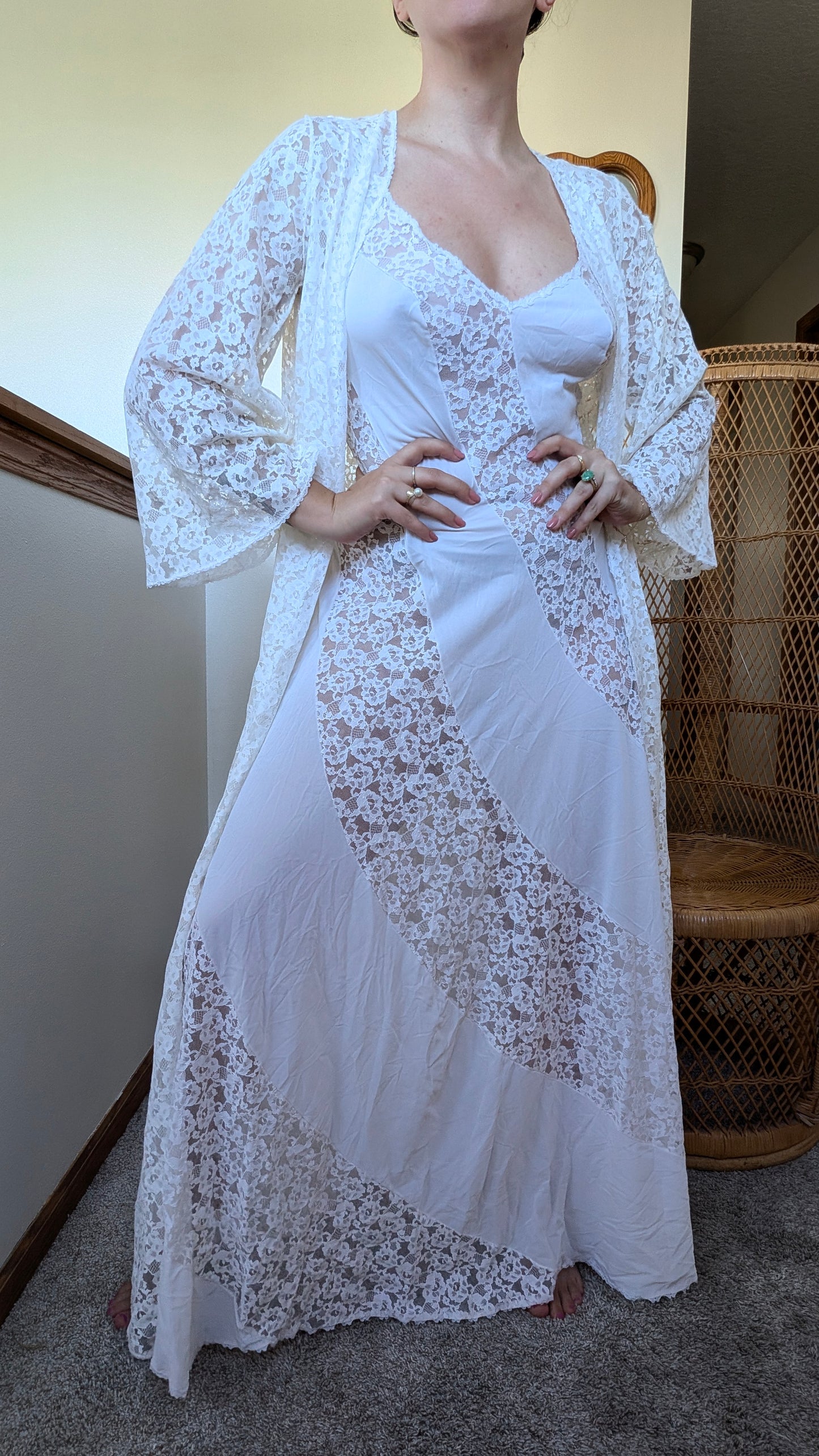 1960s nightgown set