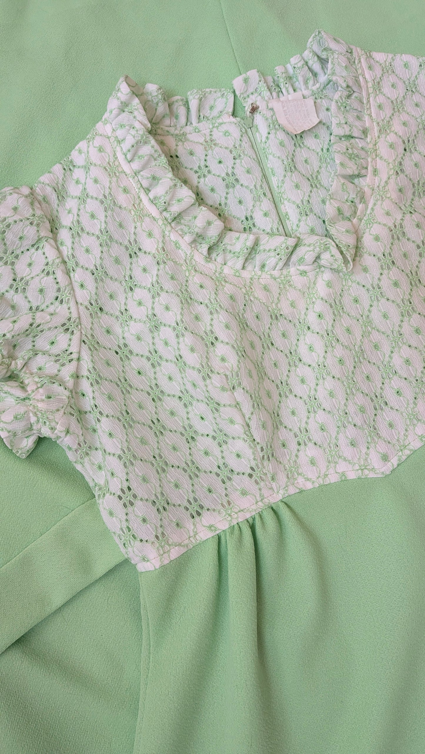 1960s green sherbet dress