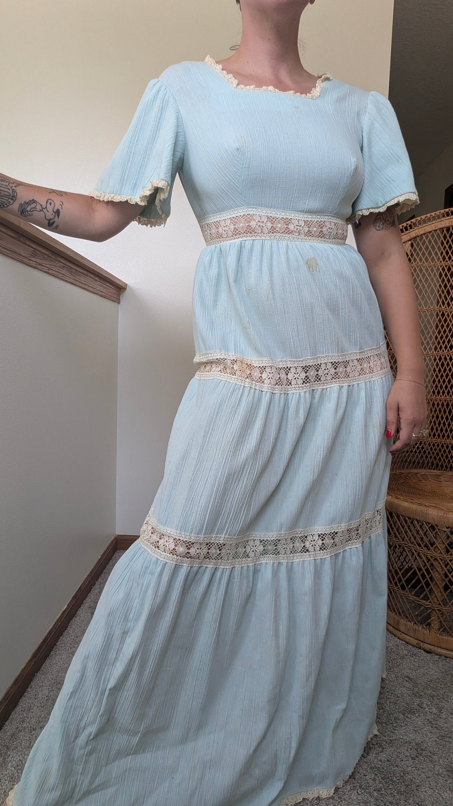 1970s cottage dress