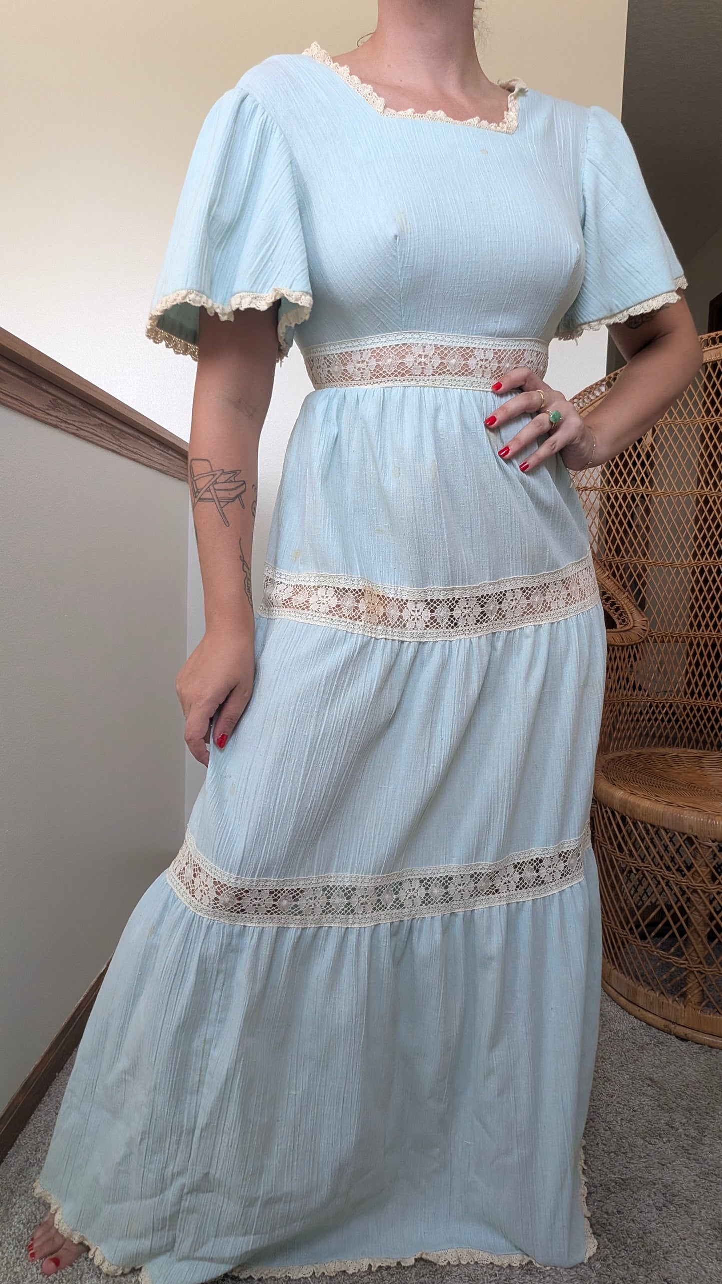 1970s cottage dress