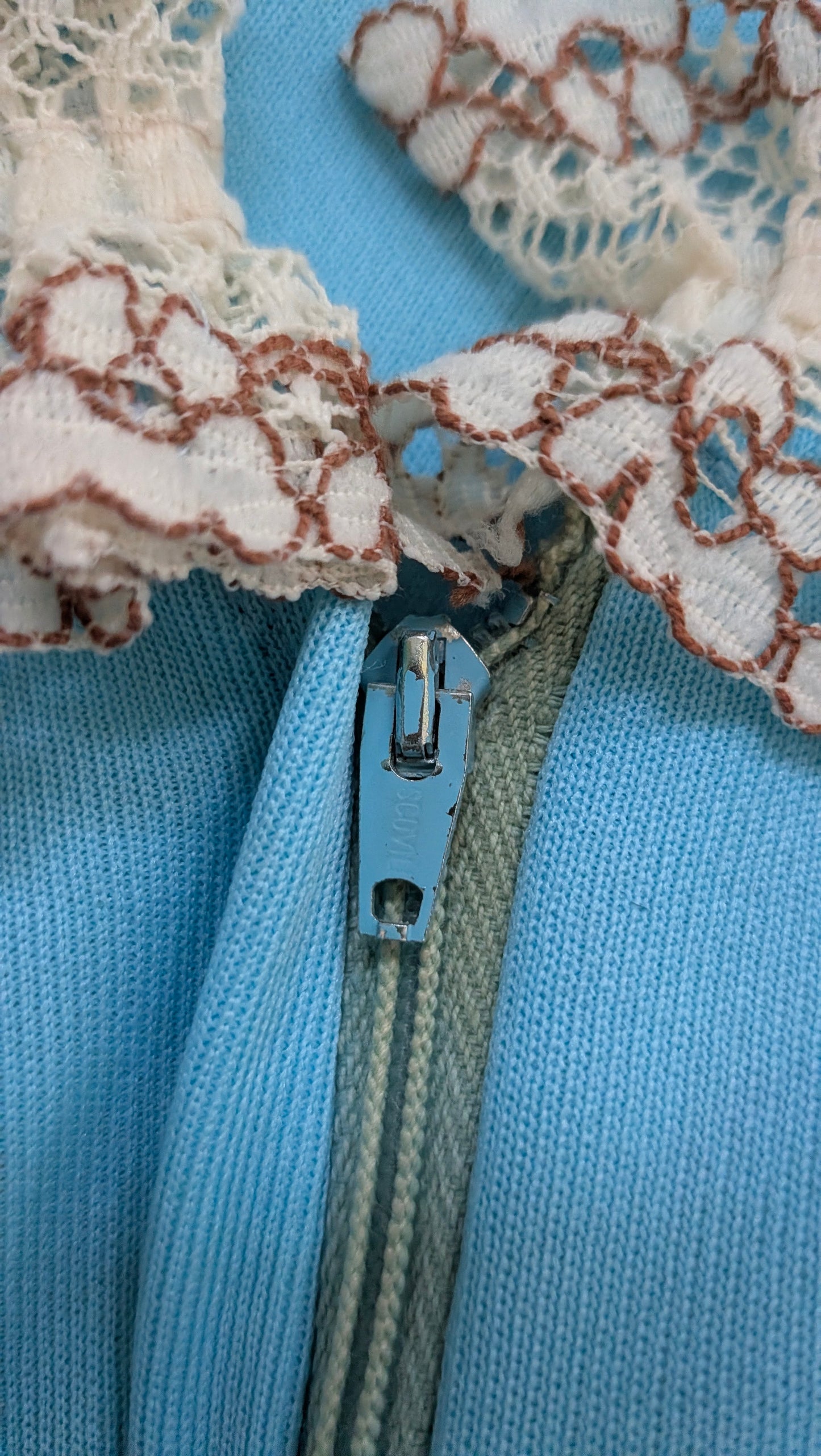 1960s aqua dress