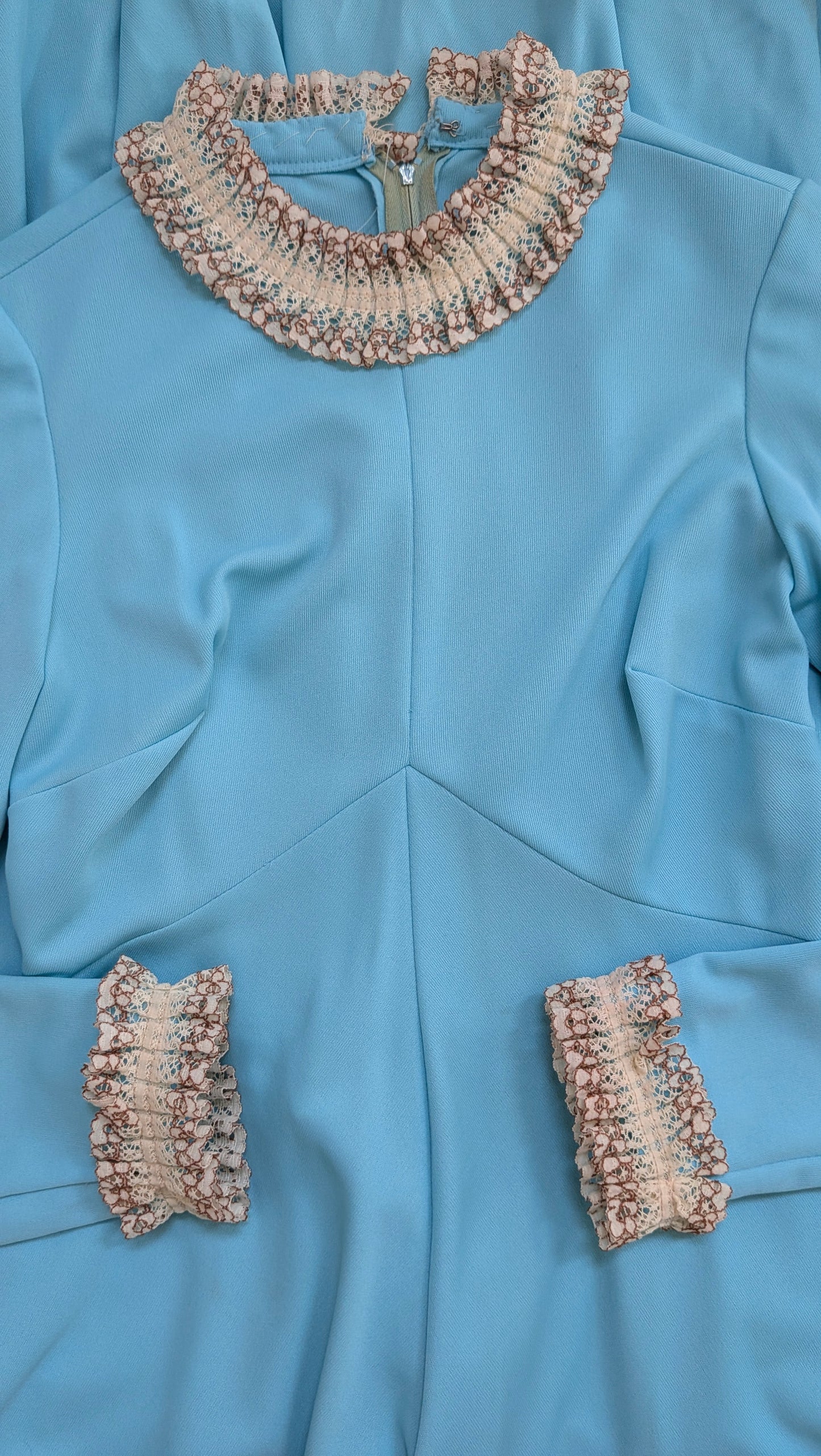 1960s aqua dress
