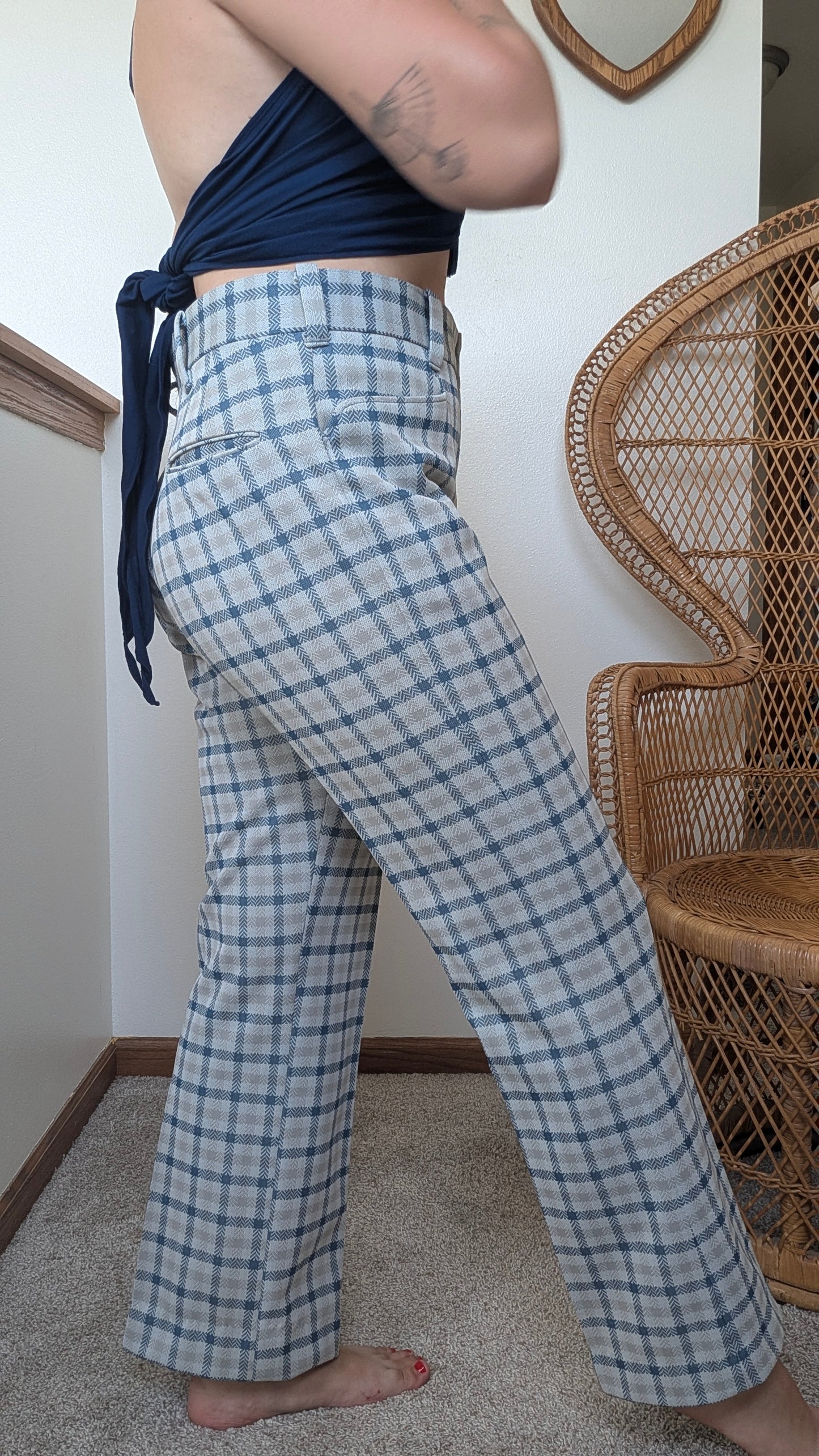 1970s plaid pants