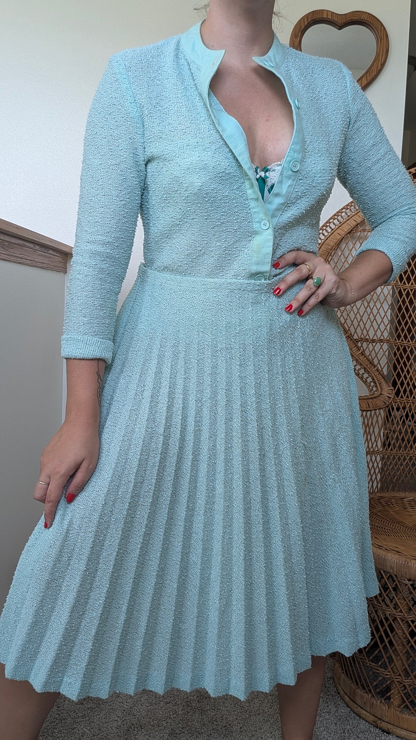 1970s aqua set