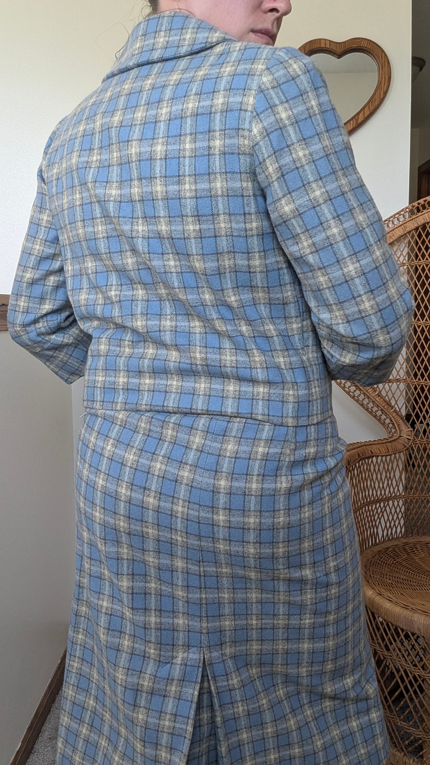 1960s plaid blazer