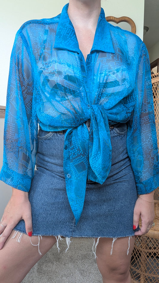 1990s sheer top