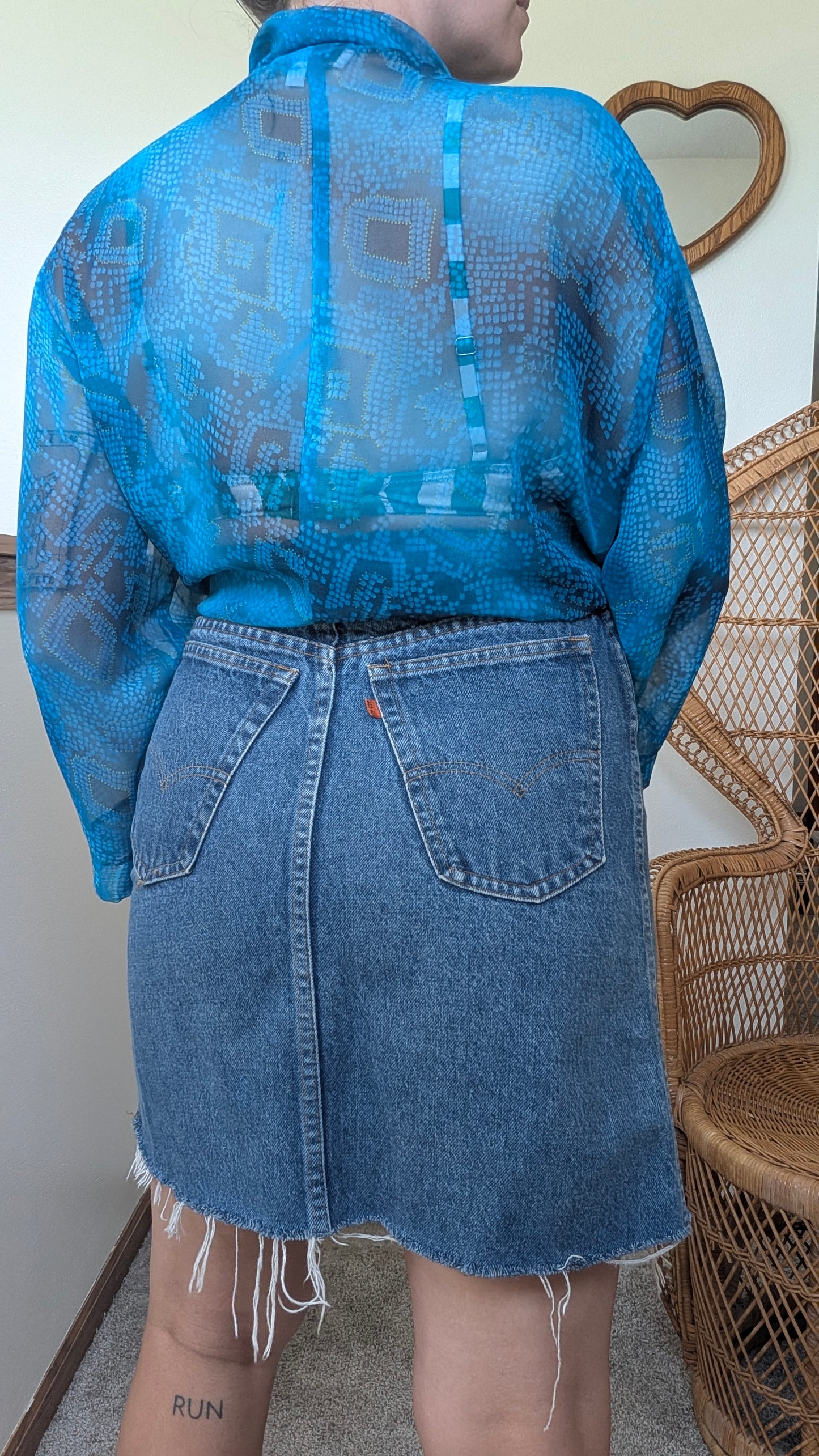 1990s sheer top
