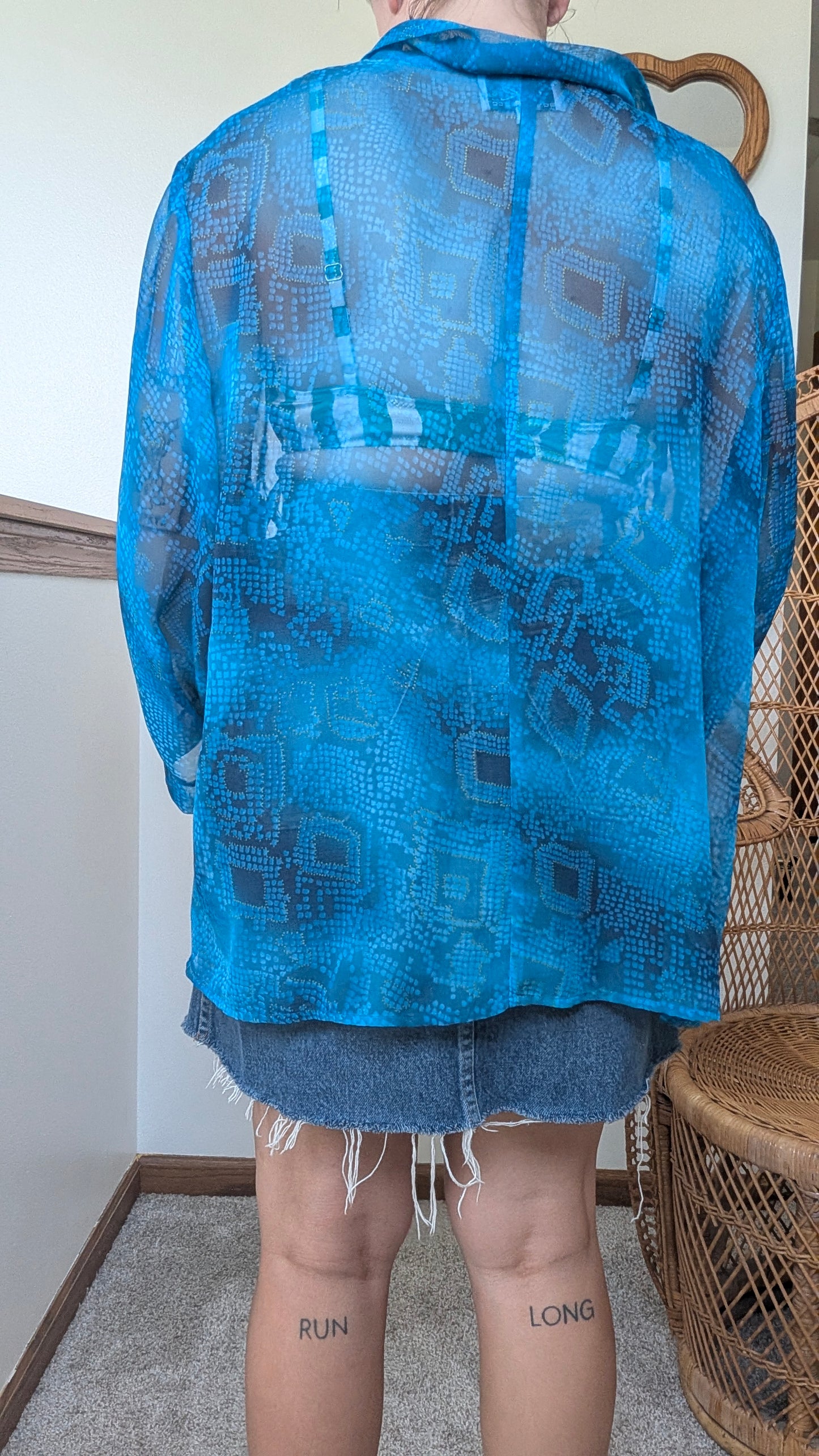 1990s sheer top