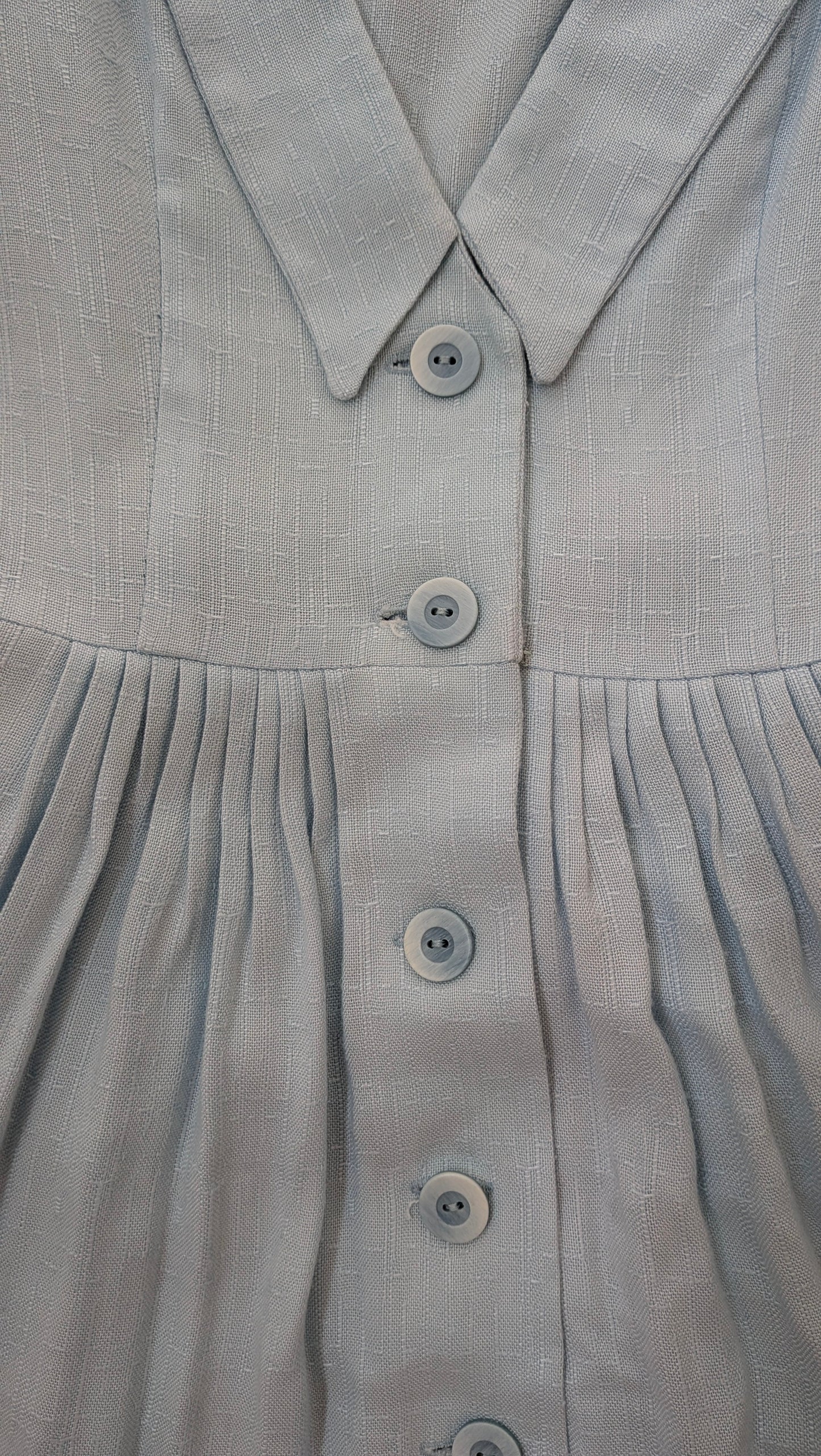 1980s sky blue dress