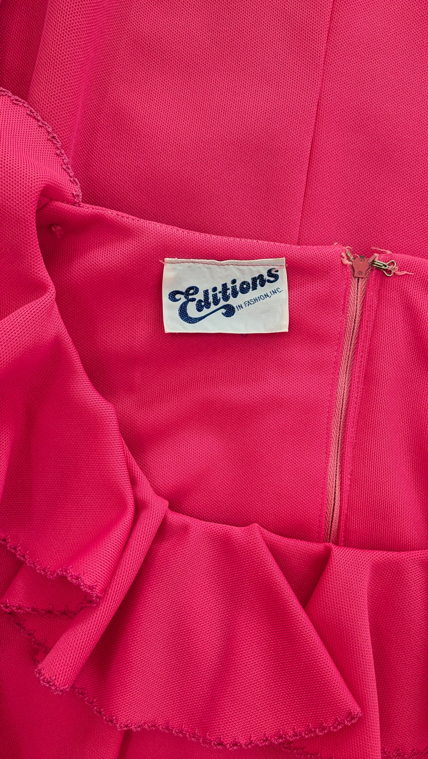1960s ruffle dress