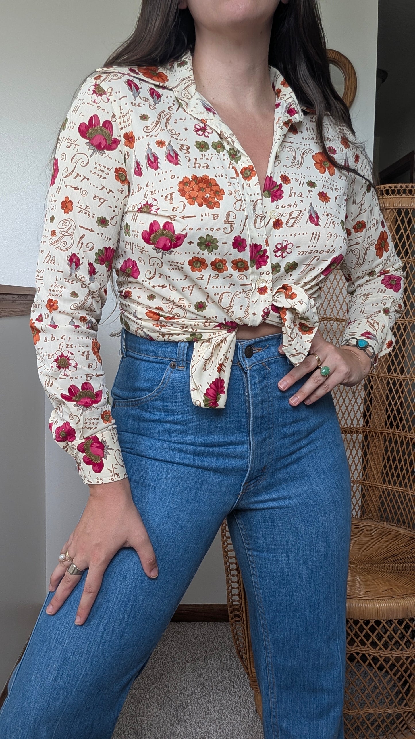 1970s floral shirt Shirt Rad Bonnie's Vintage