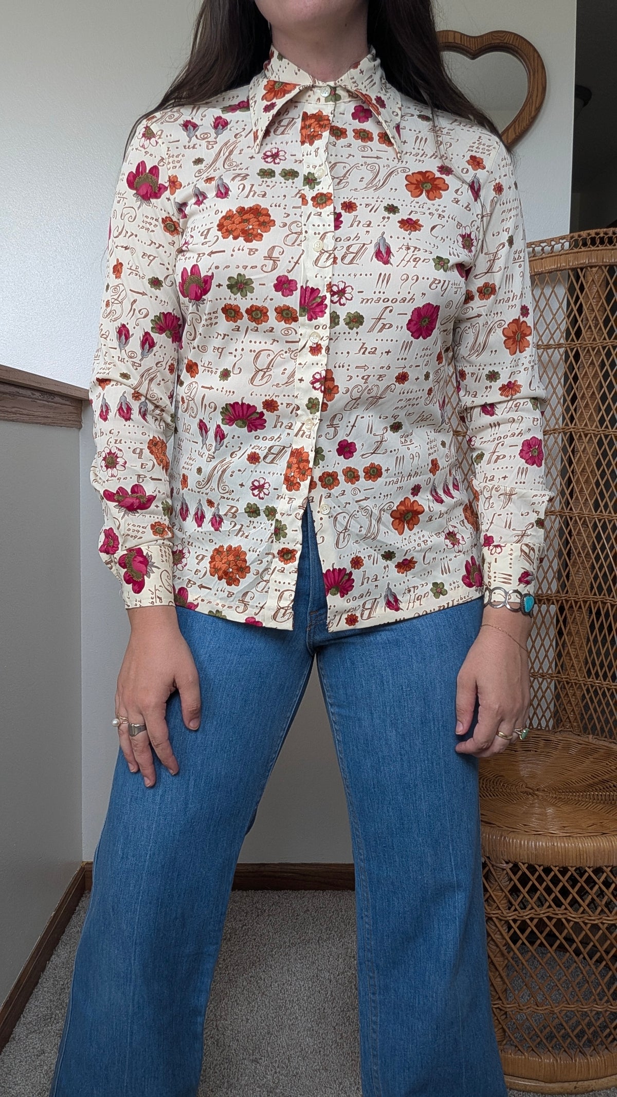 1970s floral shirt Shirt Rad Bonnie's Vintage